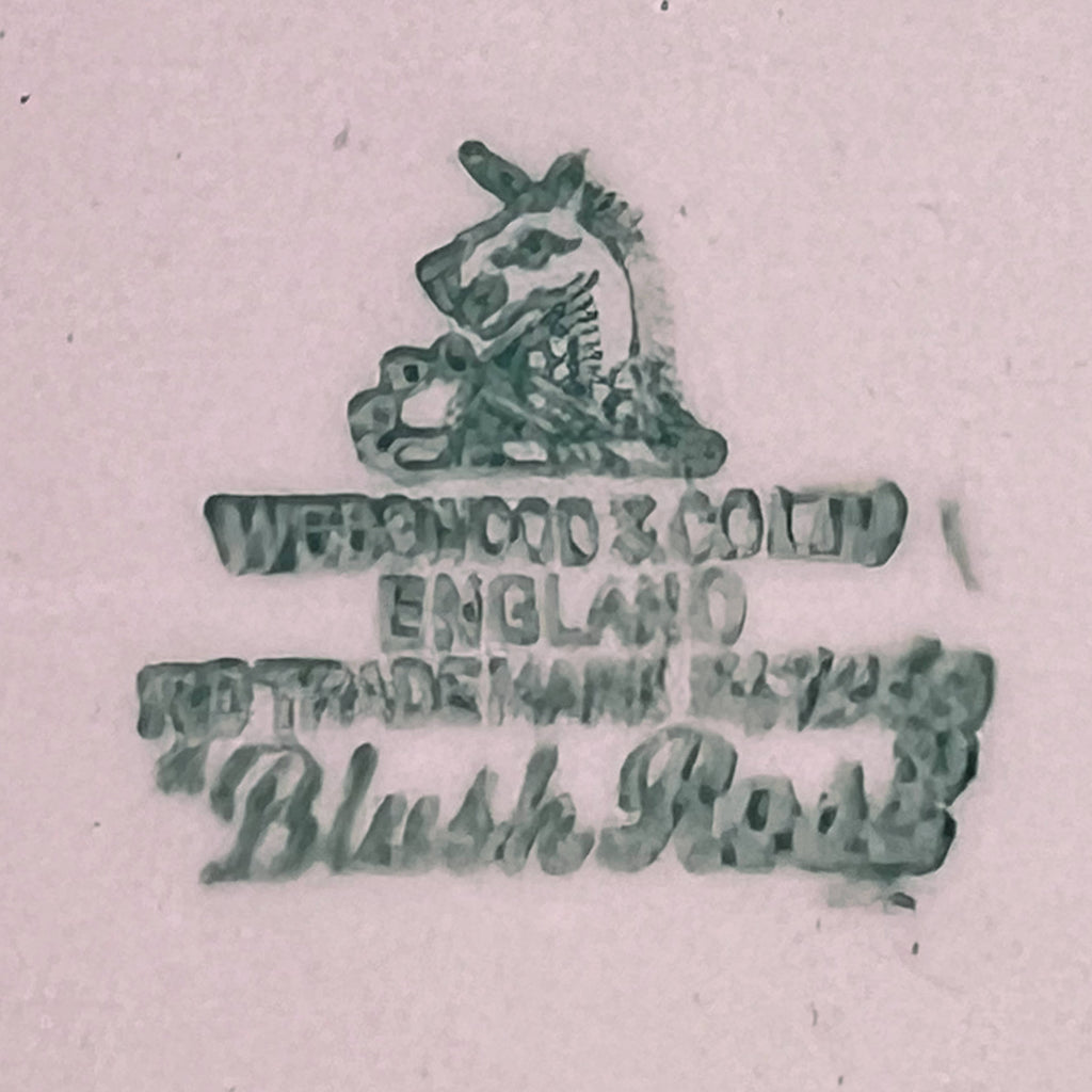 Vintage 1940s Wedgwood & Co Tudor Rose Blush Rose Platter 10.75 Wartime Concentration Scheme - Poppy's Vintage Clothing