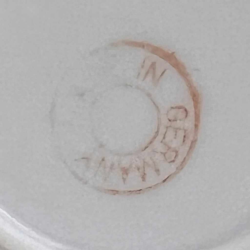 Antique Porcelain Bowl Roses Pattern Made in Germany 10.75 - Poppy's Vintage Clothing