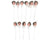 Vintage 1960s Craft Doll Heads on a Stick Lot of 11 in Original Plastic - Poppy's Vintage Clothing