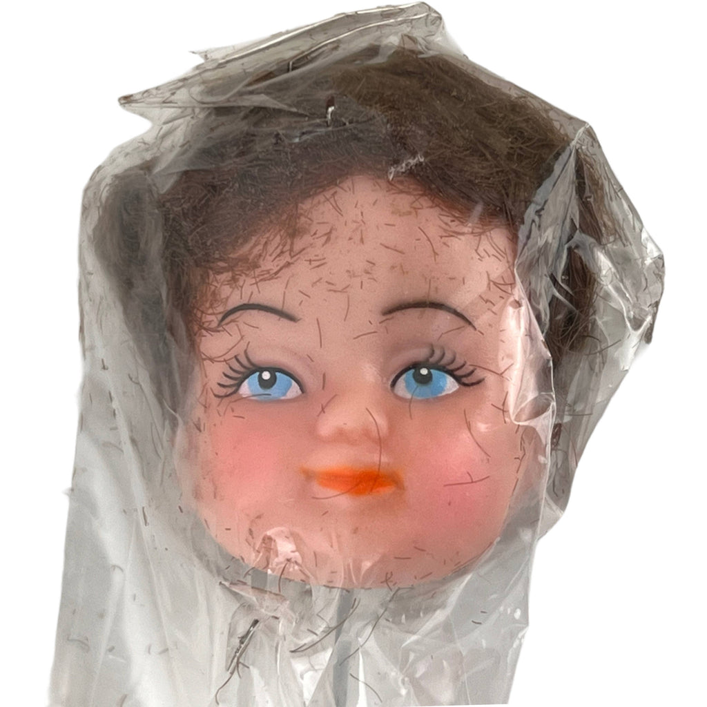 Vintage 1960s Craft Doll Heads on a Stick Lot of 11 in Original Plastic - Poppy's Vintage Clothing