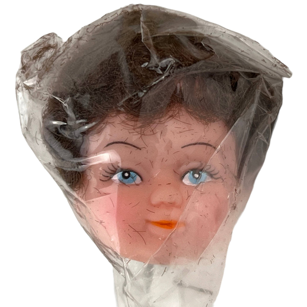 Vintage 1960s Craft Doll Heads on a Stick Lot of 11 in Original Plastic - Poppy's Vintage Clothing