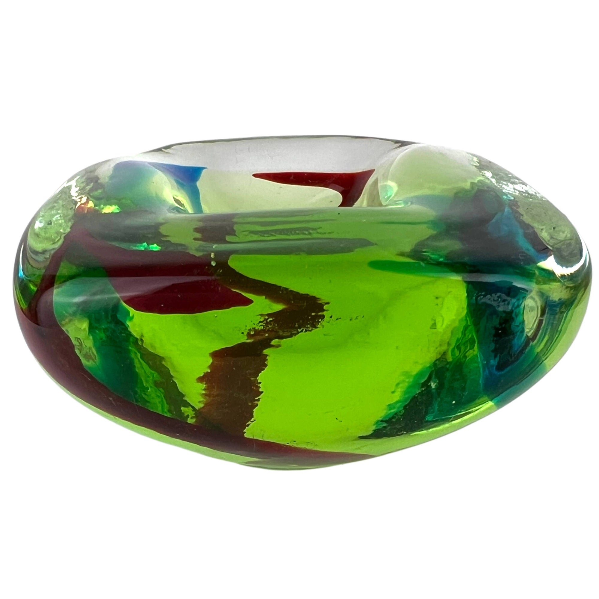 Vintage Murano Glass Sommerso Bowl Attributed to Seguso - Poppy's Vintage Clothing