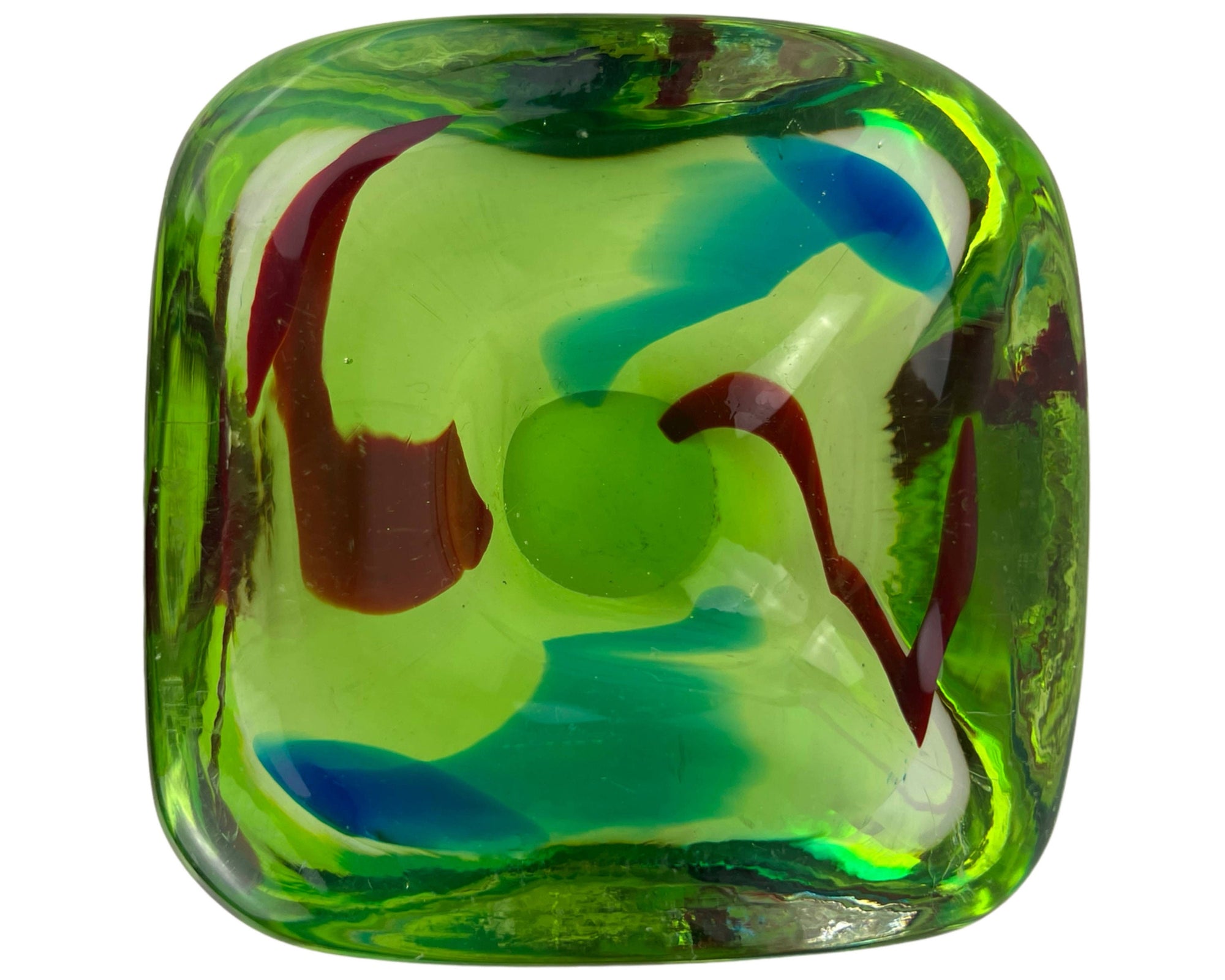 Vintage Murano Glass Sommerso Bowl Attributed to Seguso - Poppy's Vintage Clothing