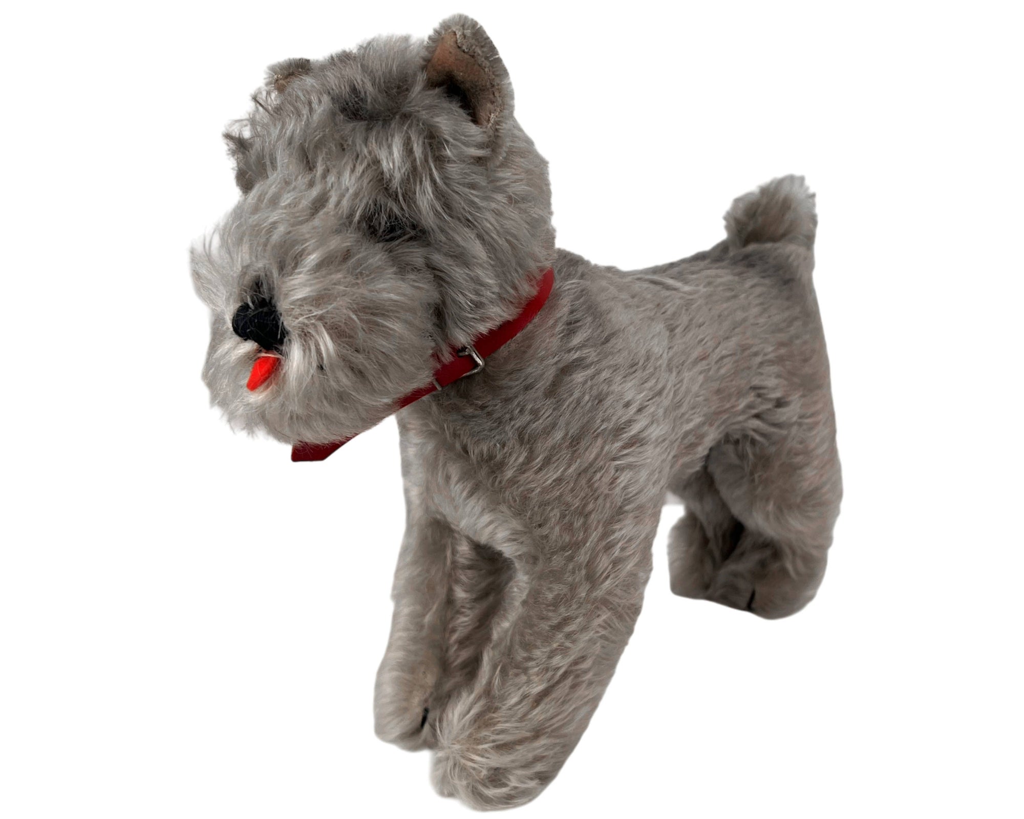 Vintage 1950s 60s Steiff Tessie Schnauzer Dog Stuffed Toy Animal 22 cm - Poppy's Vintage Clothing
