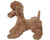 Vintage 1950s 60s Steiff Cosy Snobby Poodle Dog w Button 24 cm - Poppy's Vintage Clothing