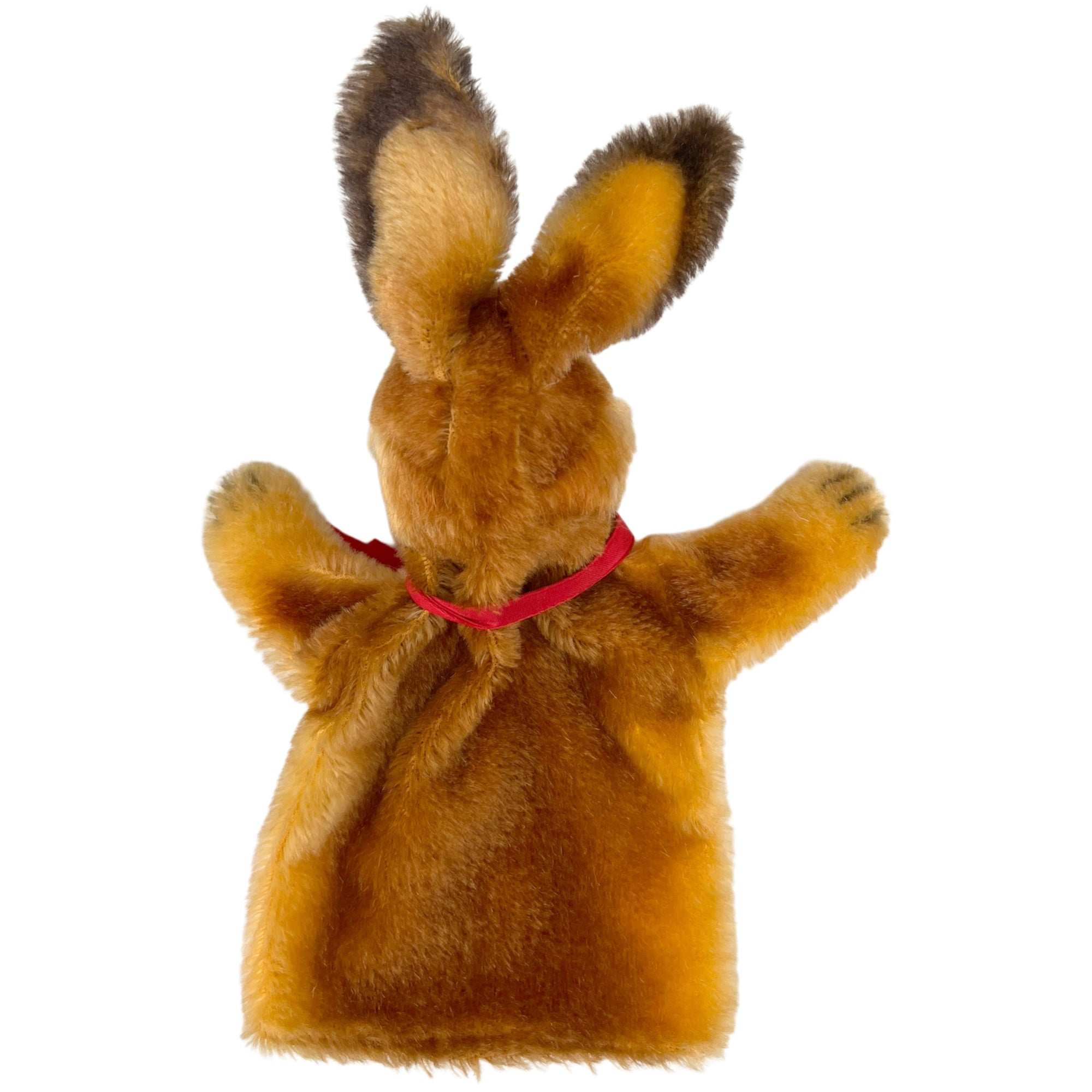 Vintage 1960s 70s Steiff Bunny Rabbit Hand Puppet w Ear Button - Poppy's Vintage Clothing