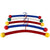 Vintage 1980s Clothes Hangers Colourful Set of 5 13 Wide - Poppy's Vintage Clothing