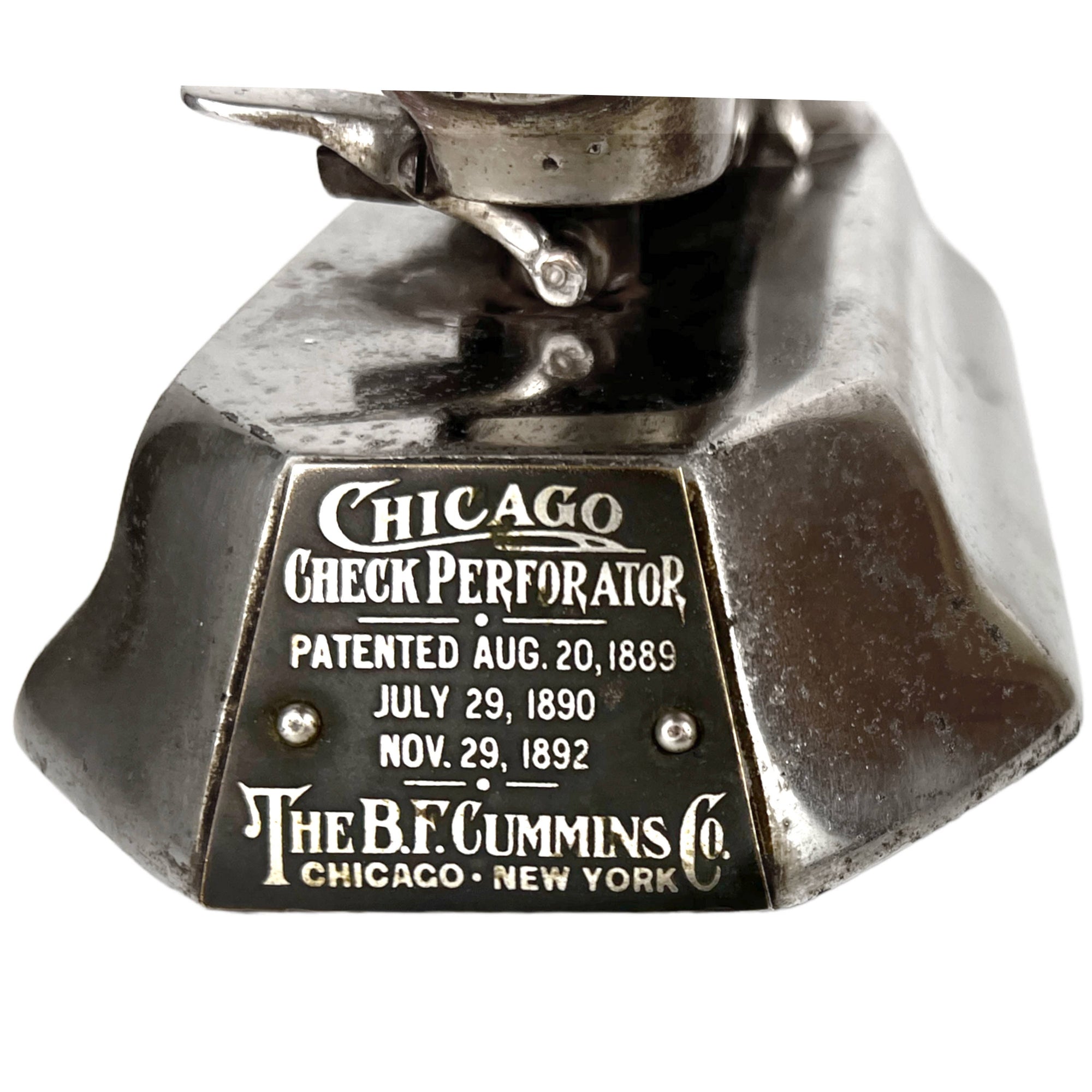 Antique Chicago Check Perforator BF Cummins - Poppy's Vintage Clothing