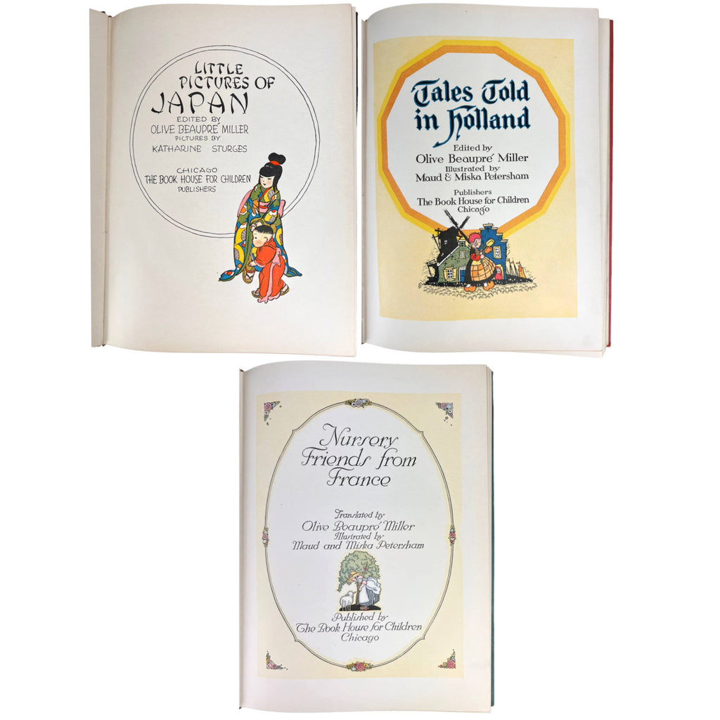 Vintage 1920s My Travelship Series Books Little Pictures of Japan Holland & France Fine Condition 1st Ed - Poppy's Vintage Clothing
