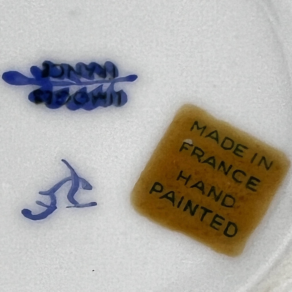 Vintage Limoges Porcelain Demitasse Cup Hand Painted Fragonard Scene - Poppy's Vintage Clothing