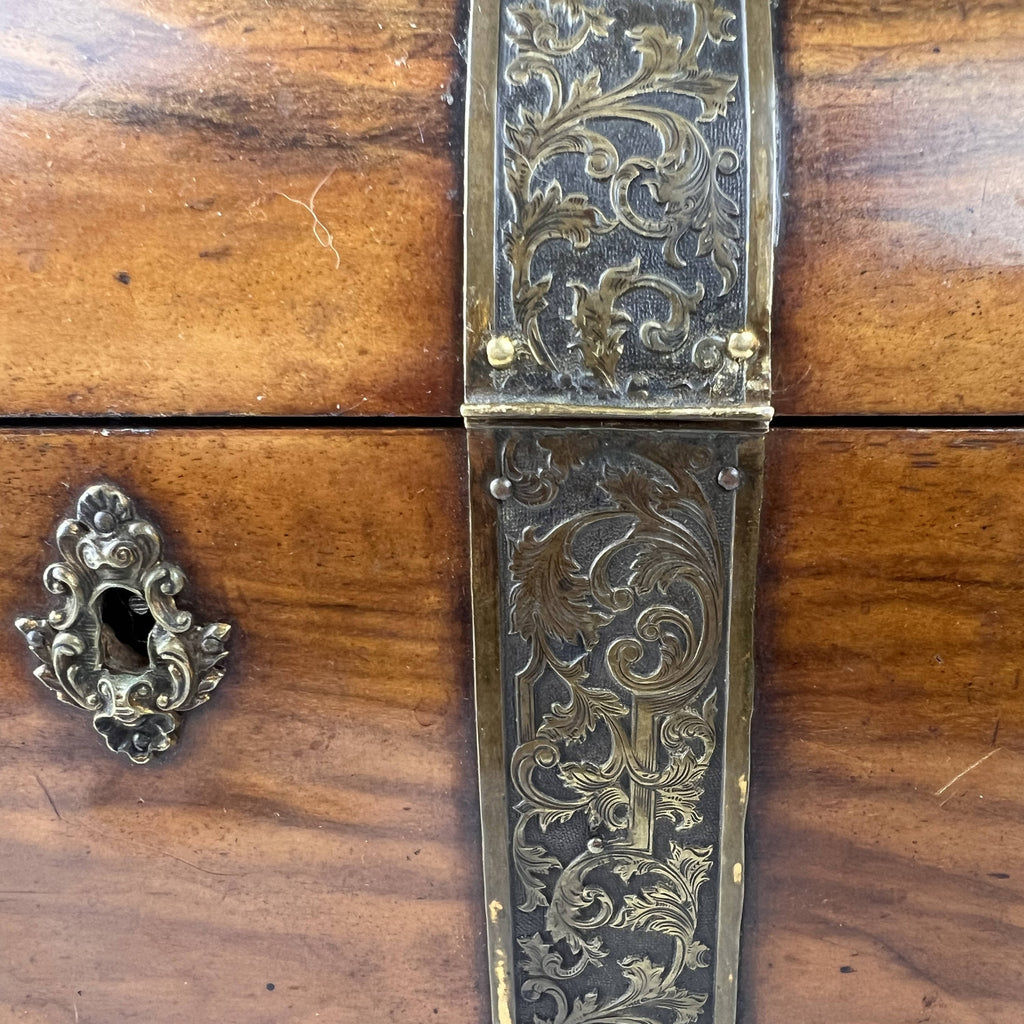 Antique Victorian Tea Caddy Chest Repurposed Jewelry Casket - Poppy's Vintage Clothing