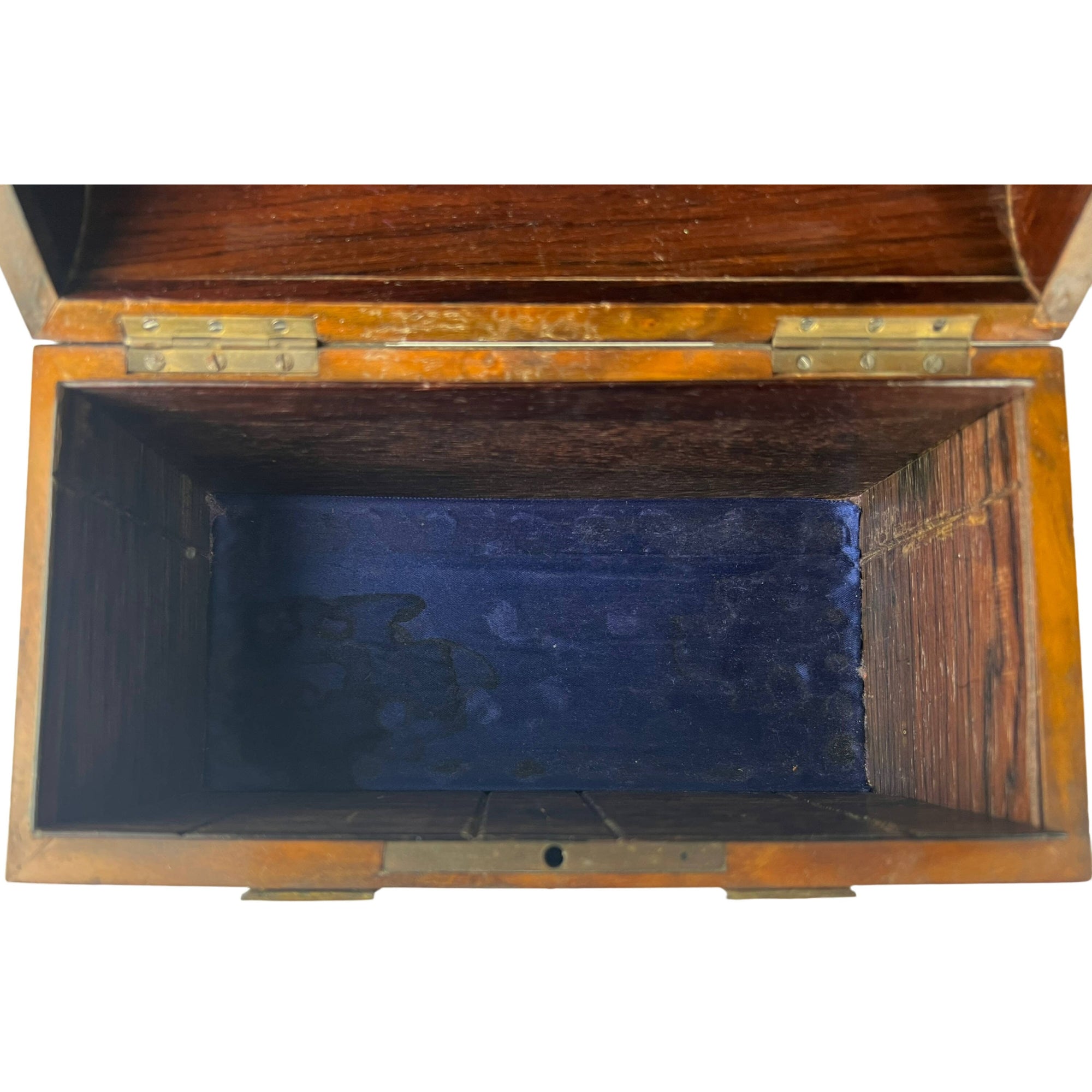 Antique Victorian Tea Caddy Chest Repurposed Jewelry Casket - Poppy's Vintage Clothing