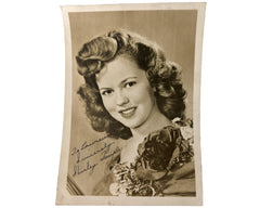 1940s Shirley Temple Autographed Photo Authentic Autograph - Poppy's Vintage Clothing