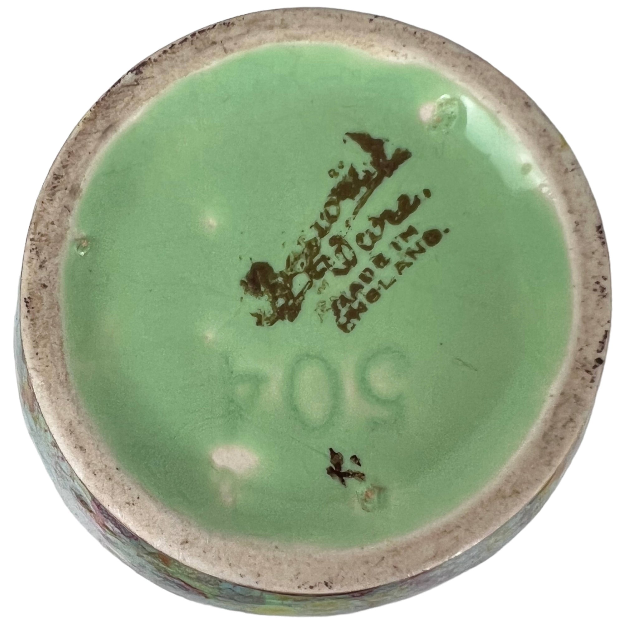 Art Deco 1930s Beswick Ware Vase No 504 Drip Glaze - Poppy's Vintage Clothing