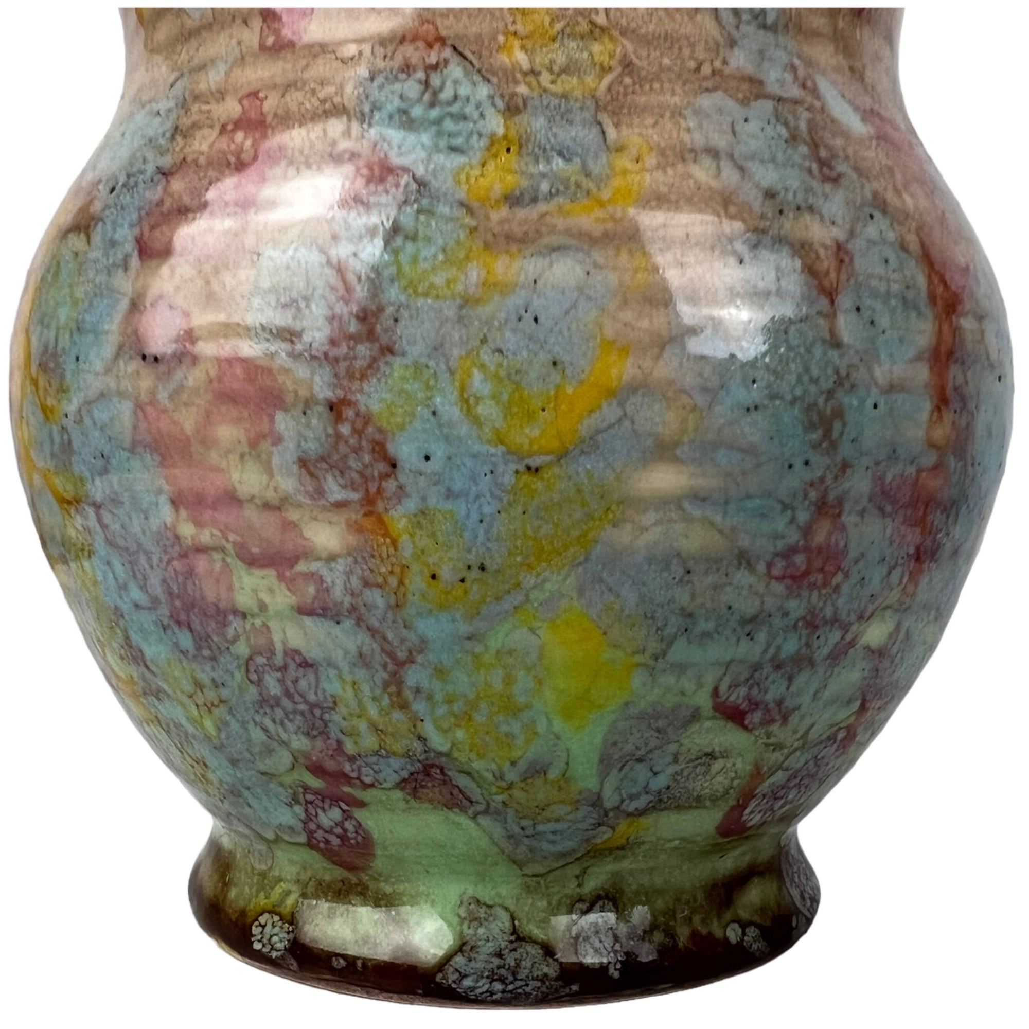 Art Deco 1930s Beswick Ware Vase No 504 Drip Glaze - Poppy's Vintage Clothing