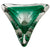 Vintage Murano Glass Bullicante Bowl Green Clear Controlled Bubble Hand Blown - Poppy's Vintage Clothing