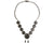 Mexican Sterling Silver Necklace with Onyx & Abalone TC-114 - Poppy's Vintage Clothing
