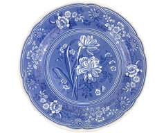 Vintage Spode Blue Room Collection Plate Botanical Pattern - Poppy's Vintage Clothing