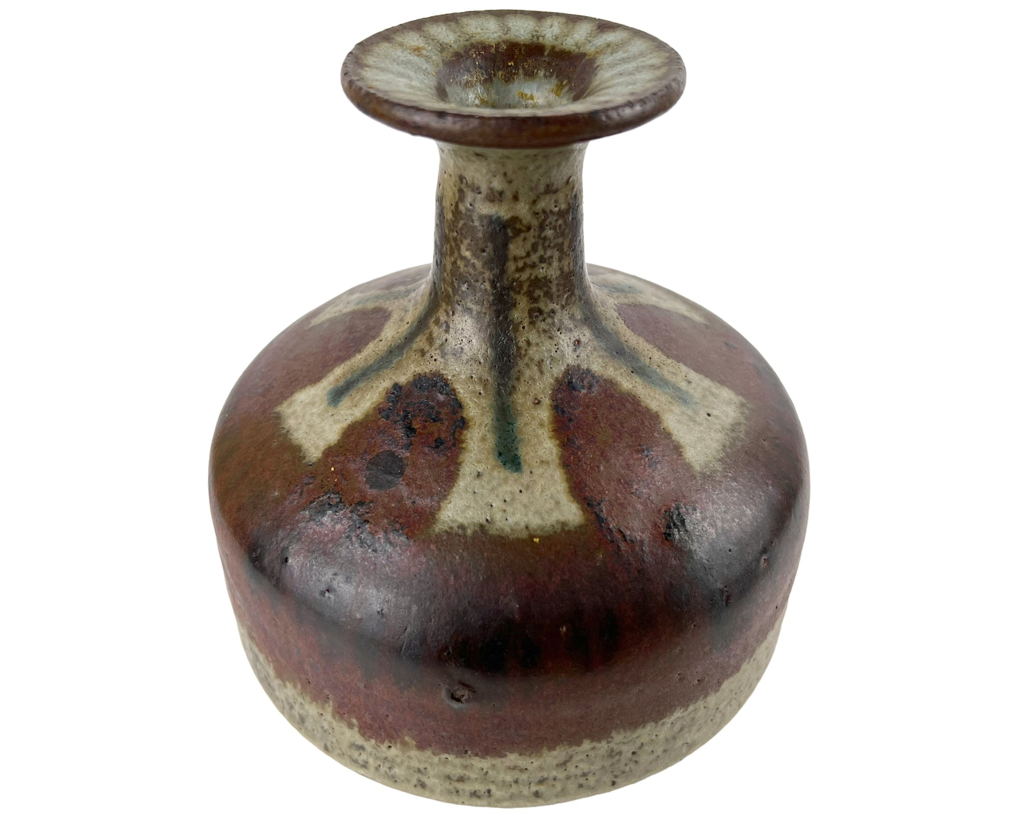 Eric James Mellon Stoneware Vase Signed & Dated 1969 - Poppy's Vintage Clothing