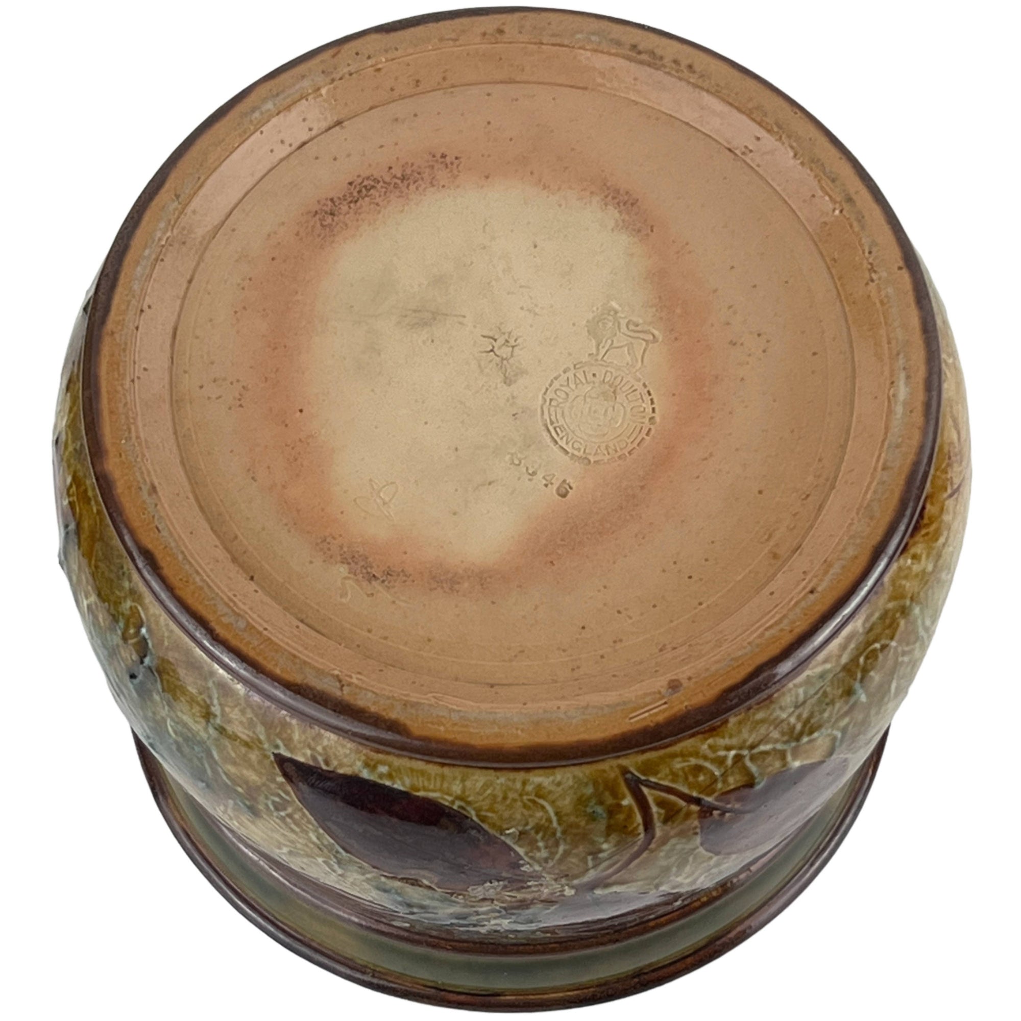Antique Royal Doulton Ashtray Art Nouveau Stoneware Pottery 8346 - Poppy's Vintage Clothing