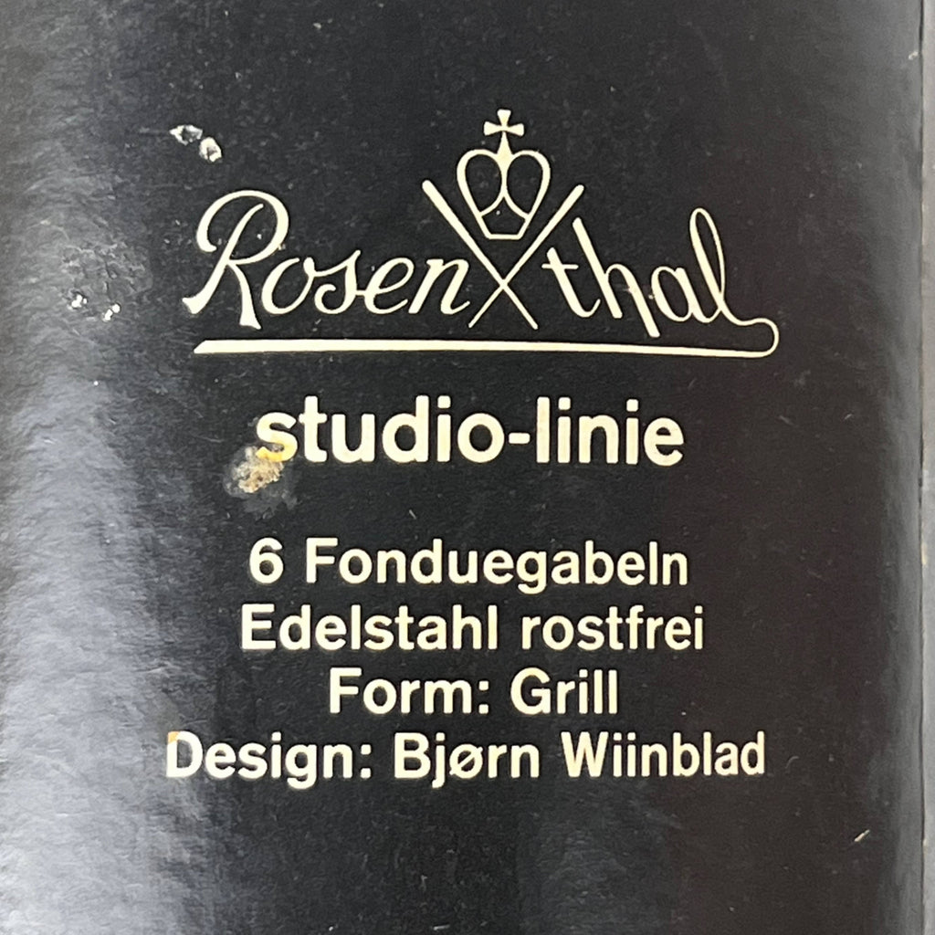 Vintage Rosenthal Studio Linie Siena Fondue Forks by Bjorn Wiinblad Set of 6 - Poppy's Vintage Clothing