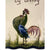 Antique Torquay Pottery Rooster Mottoware Plaque or Trivet - Poppy's Vintage Clothing