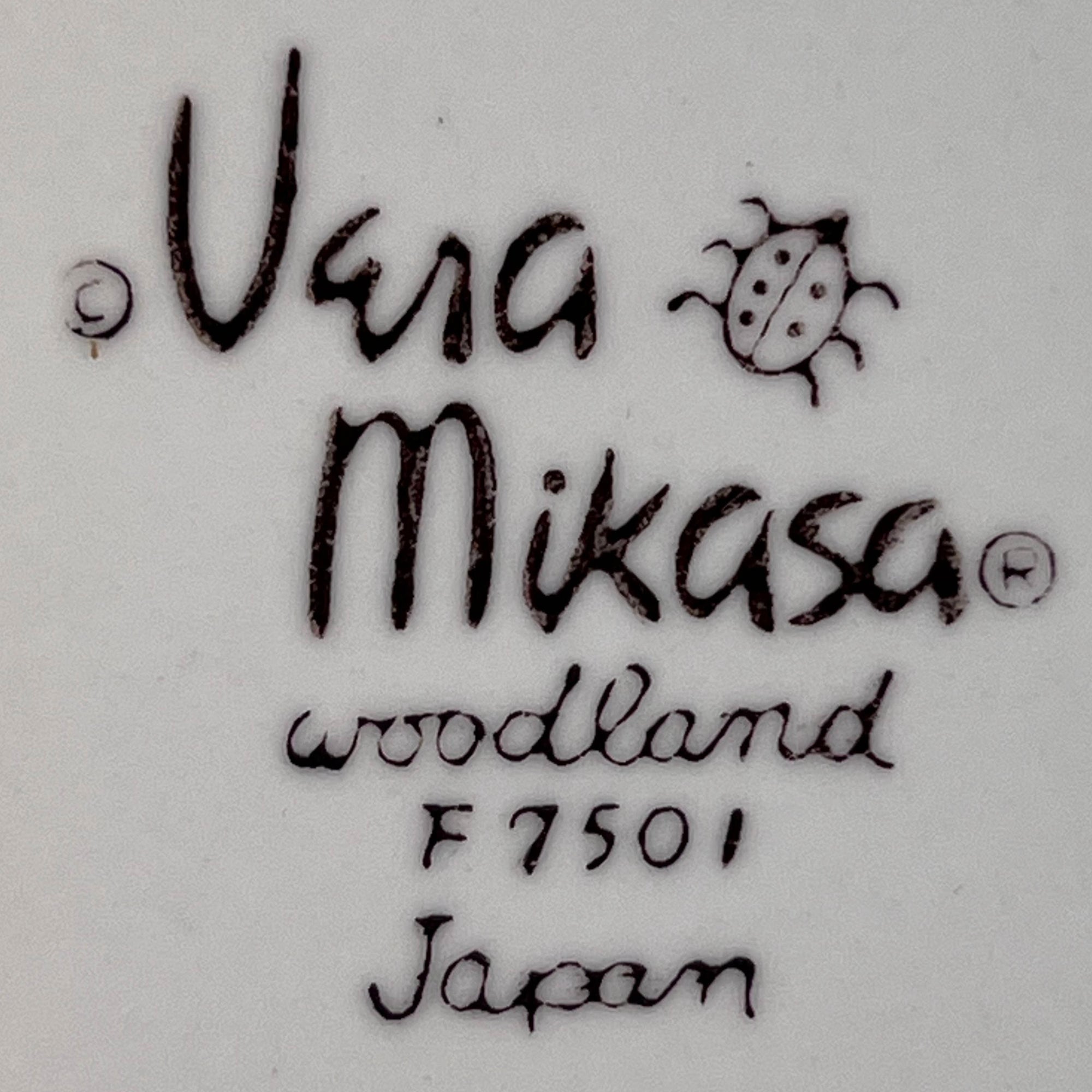 Vintage 1970s Vera For Mikasa Woodland Salad Plate Fern Pattern Replacement - Poppy's Vintage Clothing