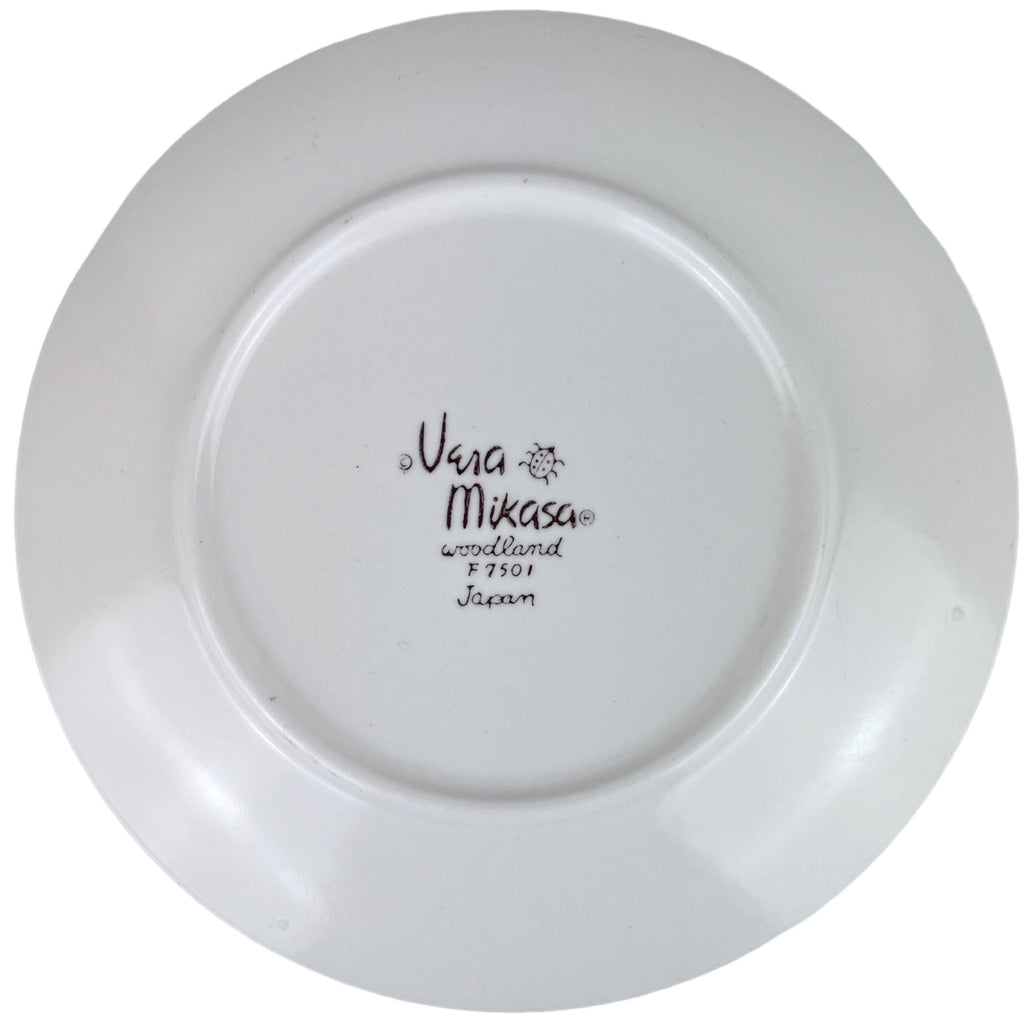 Vintage 1970s Vera For Mikasa Woodland Salad Plate Fern Pattern Replacement - Poppy's Vintage Clothing