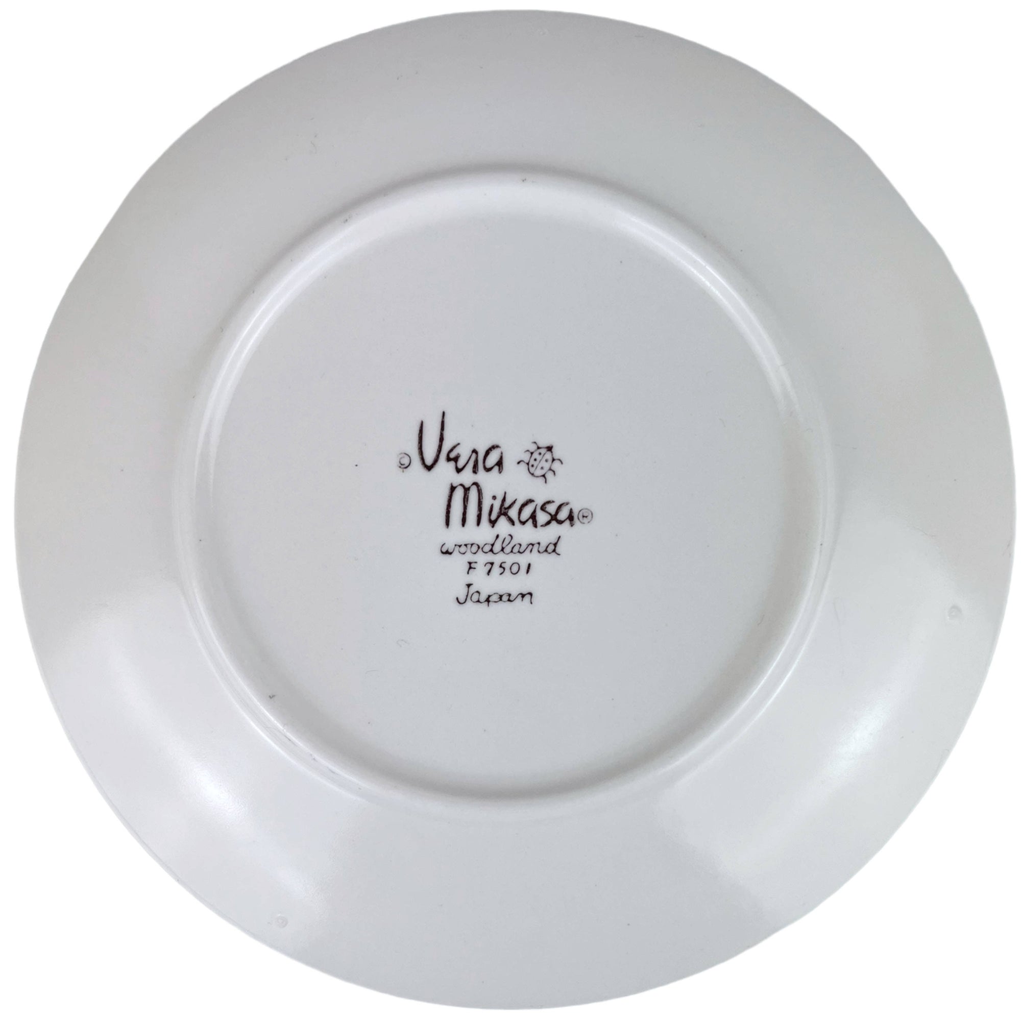 Vintage 1970s Vera For Mikasa Woodland Salad Plate Fern Pattern Replacement - Poppy's Vintage Clothing