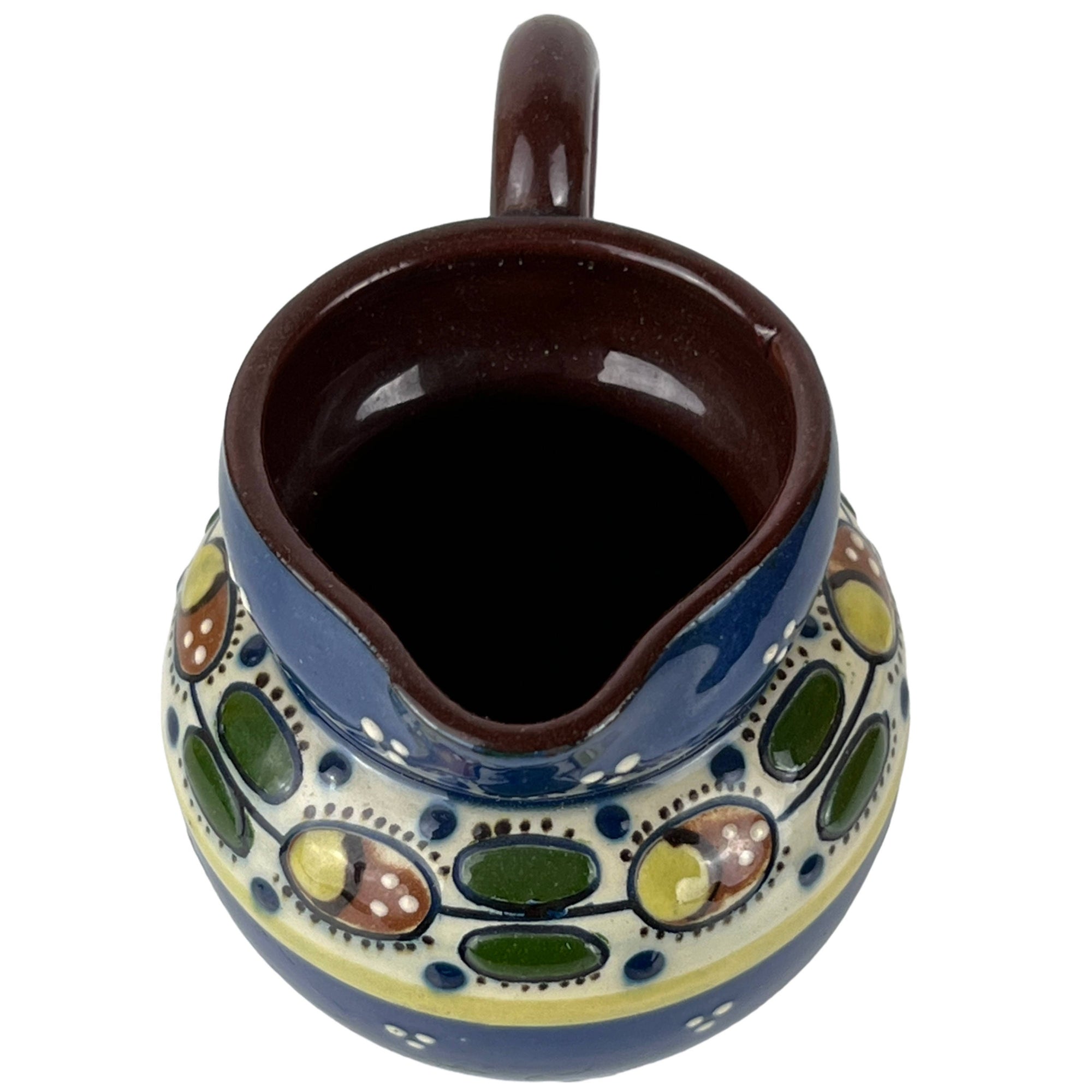 Antique Aller Vale Torquay Pottery Miniature Jug Ladybird Pattern - Poppy's Vintage Clothing