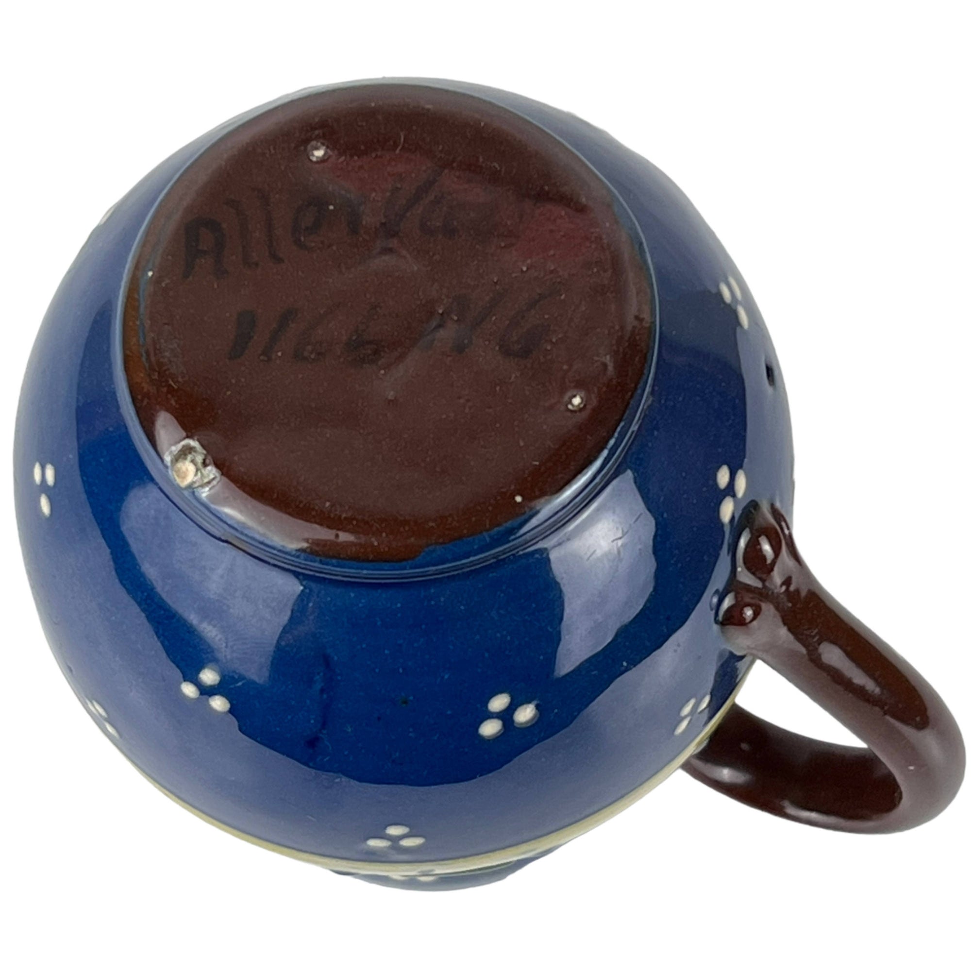 Antique Aller Vale Torquay Pottery Miniature Jug Ladybird Pattern - Poppy's Vintage Clothing