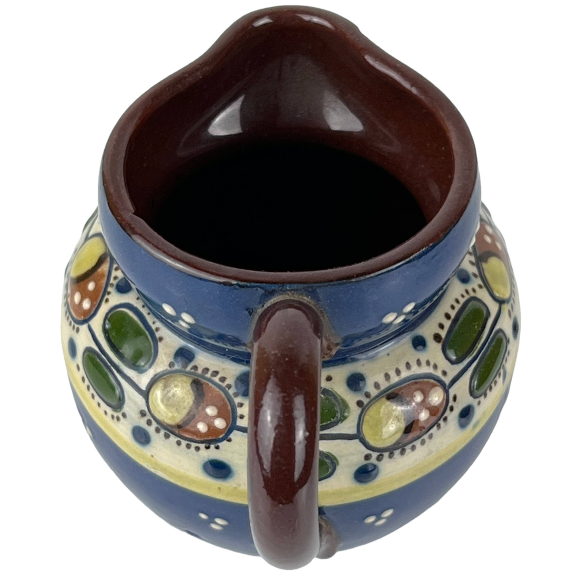 Antique Aller Vale Torquay Pottery Miniature Jug Ladybird Pattern - Poppy's Vintage Clothing