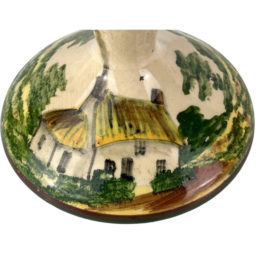 Vintage Longpark Tormohun Miniature Vase Hand Painted Cottage Torquay - Poppy's Vintage Clothing