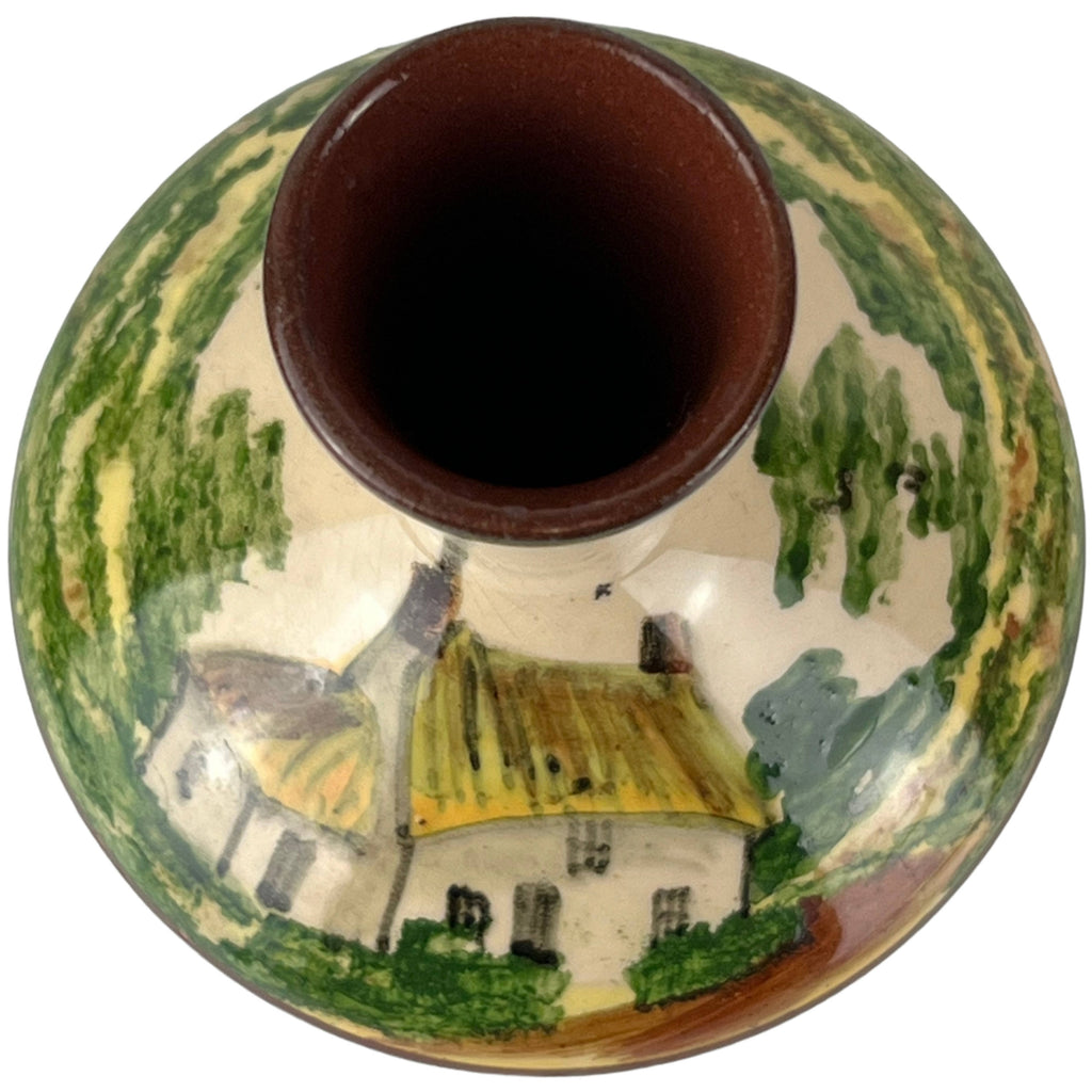 Vintage Longpark Tormohun Miniature Vase Hand Painted Cottage Torquay - Poppy's Vintage Clothing
