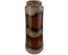 Mid Century West German Pottery Fat Lava Vase Scheurich 10.5 206-26 - Poppy's Vintage Clothing