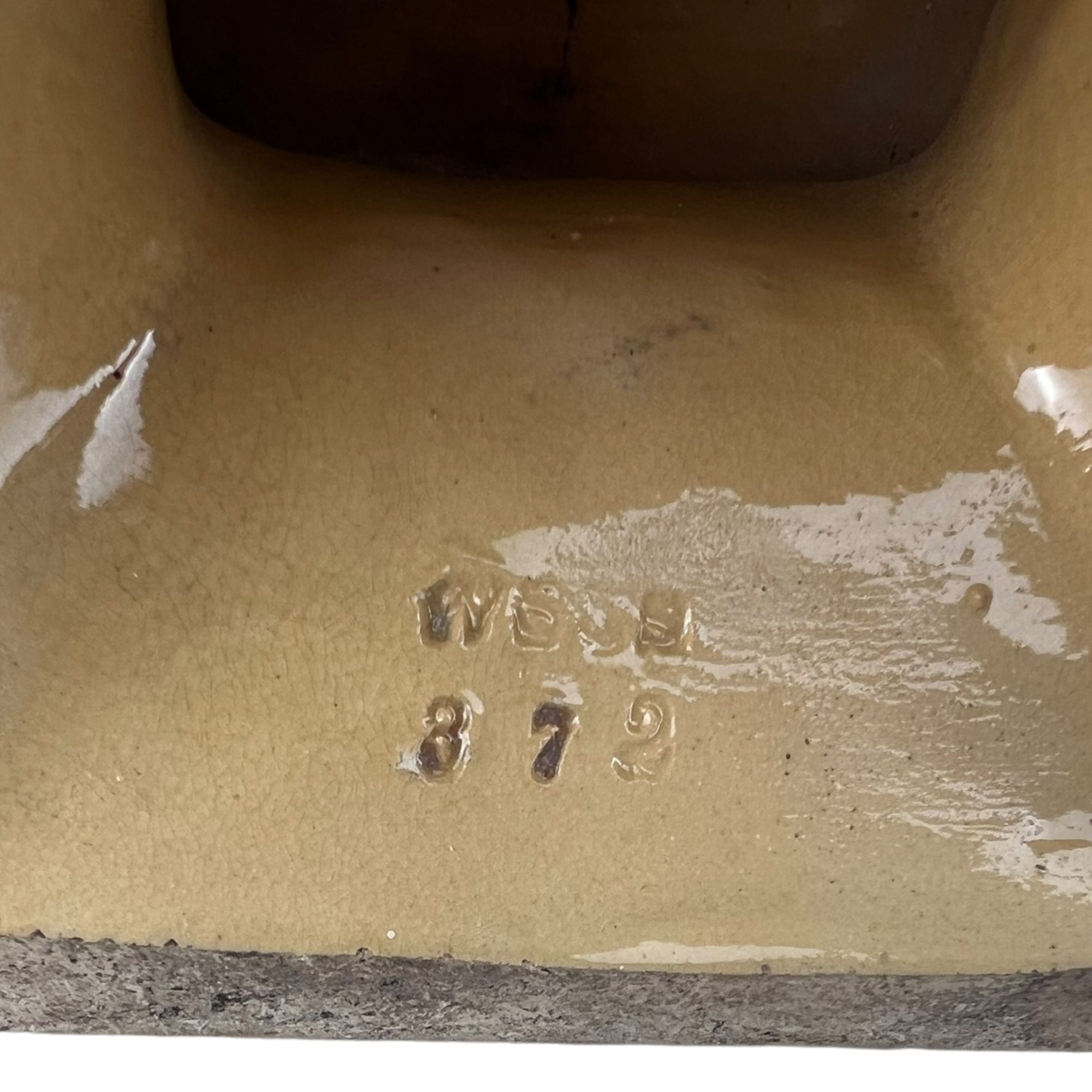 Antique 19th c Egyptian Revival Vase Wilhelm Schiller & Son Bohemian Majolica - Poppy's Vintage Clothing