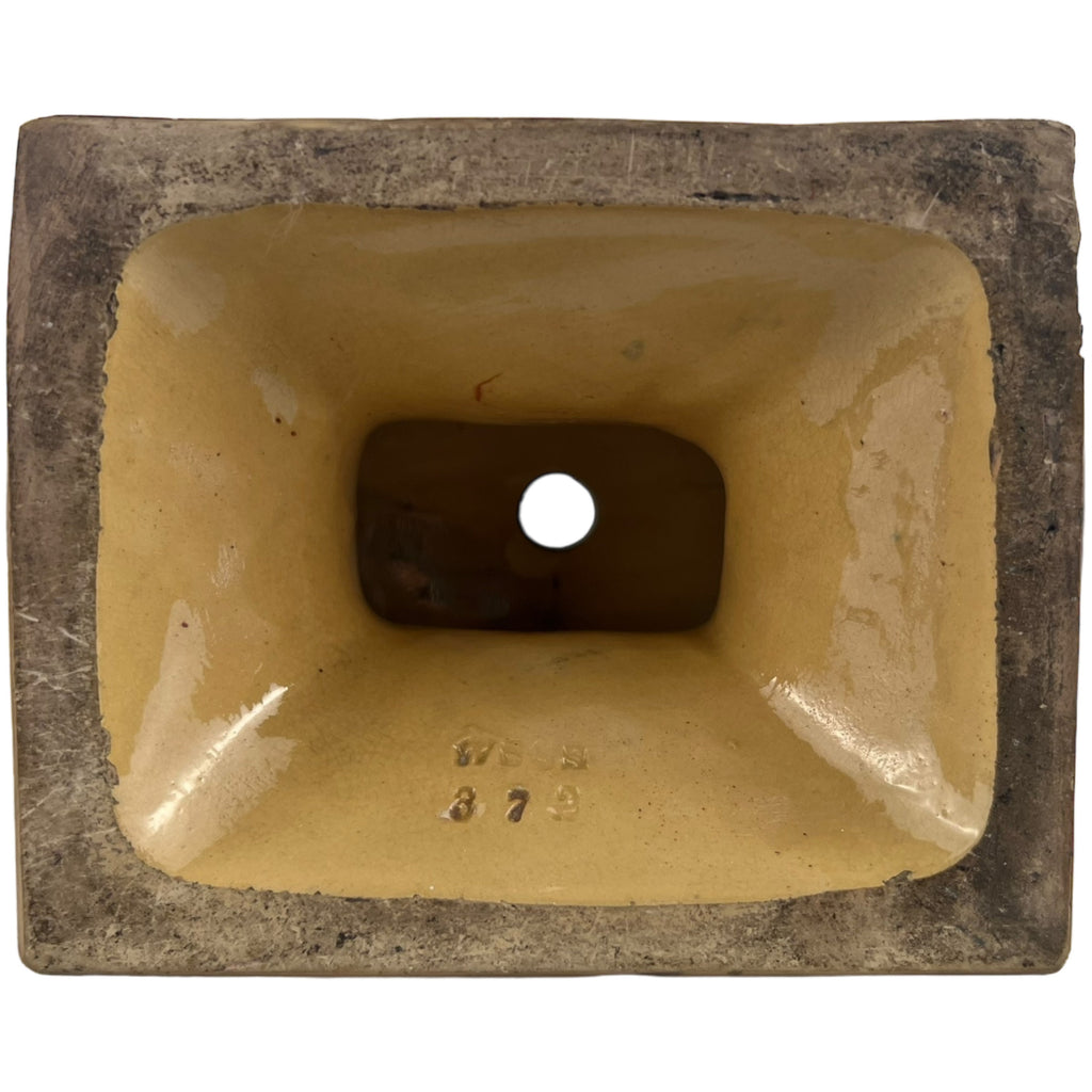 Antique 19th c Egyptian Revival Vase Wilhelm Schiller & Son Bohemian Majolica - Poppy's Vintage Clothing