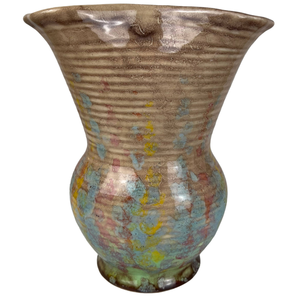 Art Deco 1930s Beswick Ware Vase No 504 Drip Glaze - Poppy's Vintage Clothing