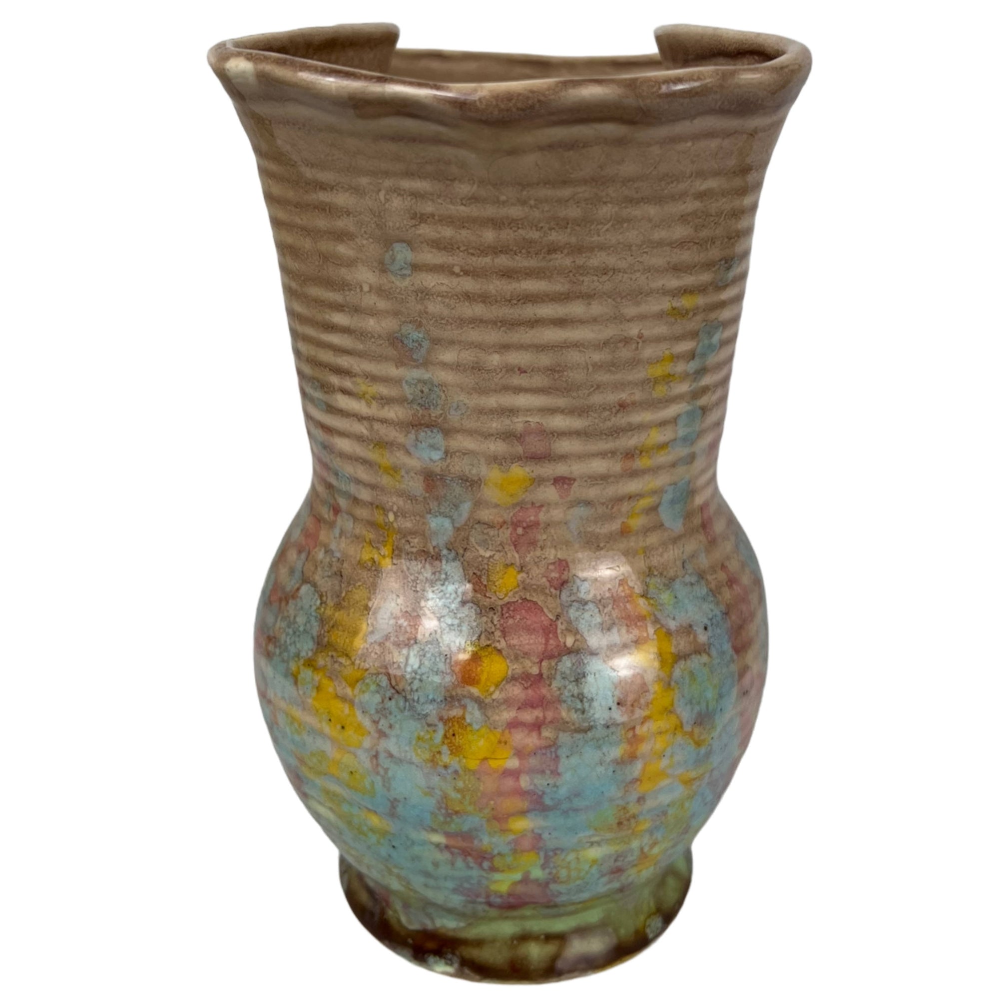 Art Deco 1930s Beswick Ware Vase No 504 Drip Glaze - Poppy's Vintage Clothing