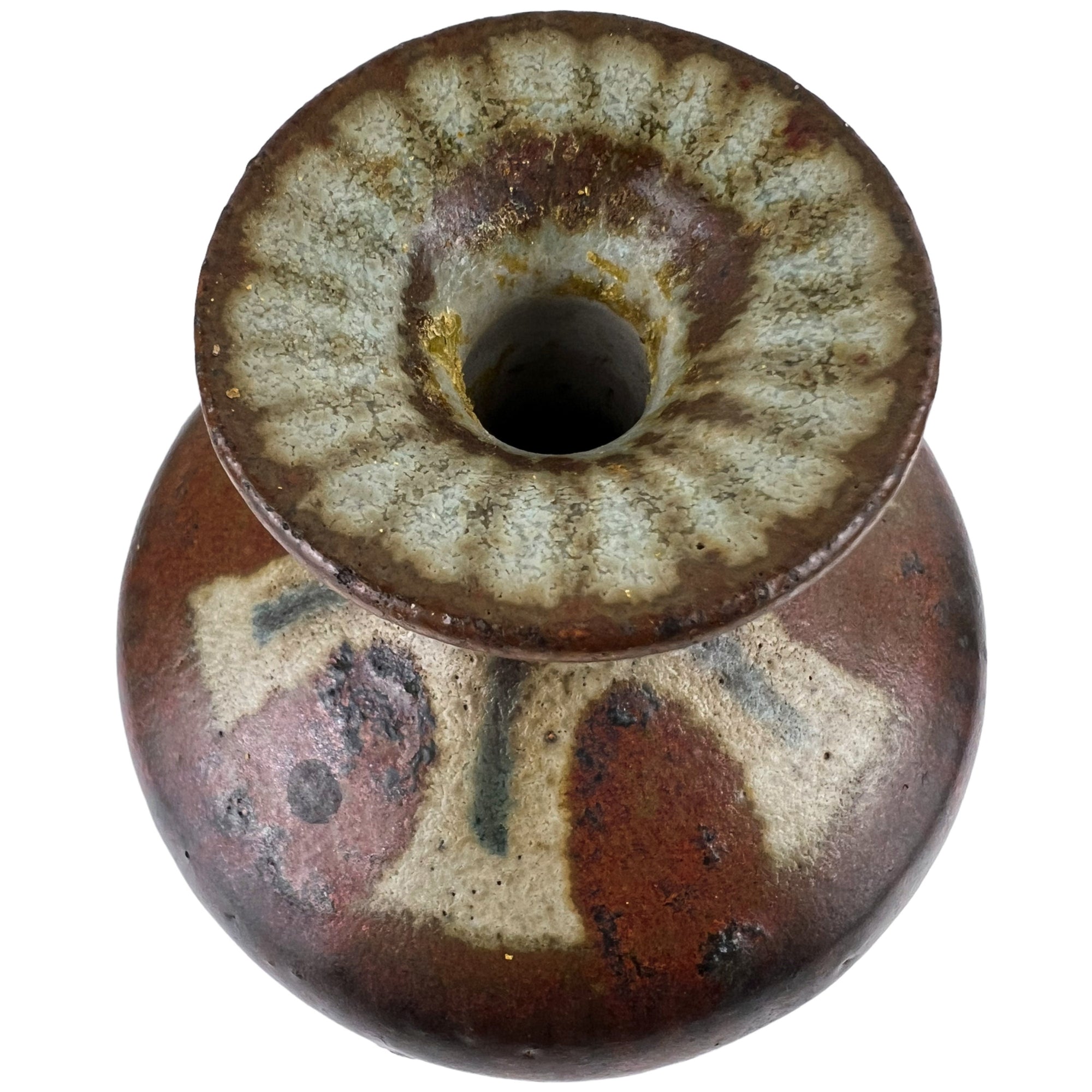 Eric James Mellon Stoneware Vase Signed & Dated 1969 - Poppy's Vintage Clothing