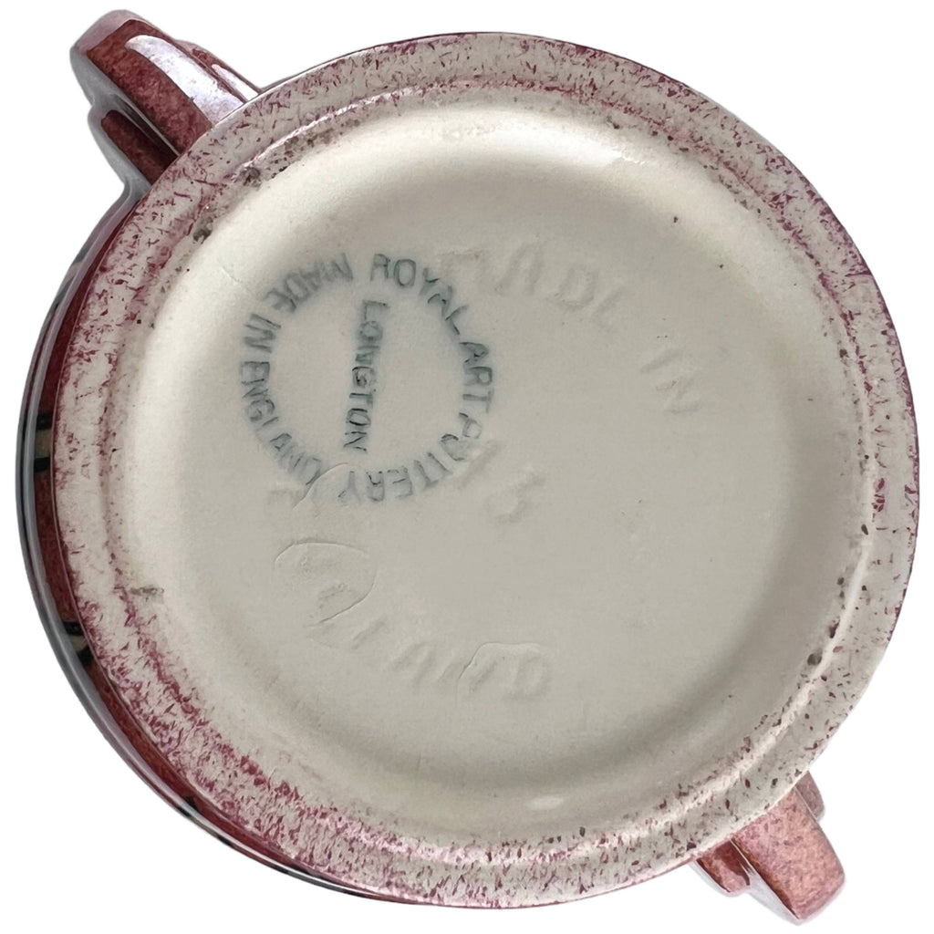 Art Deco Royal Art Pottery Longton Fruit Vase - Poppy's Vintage Clothing