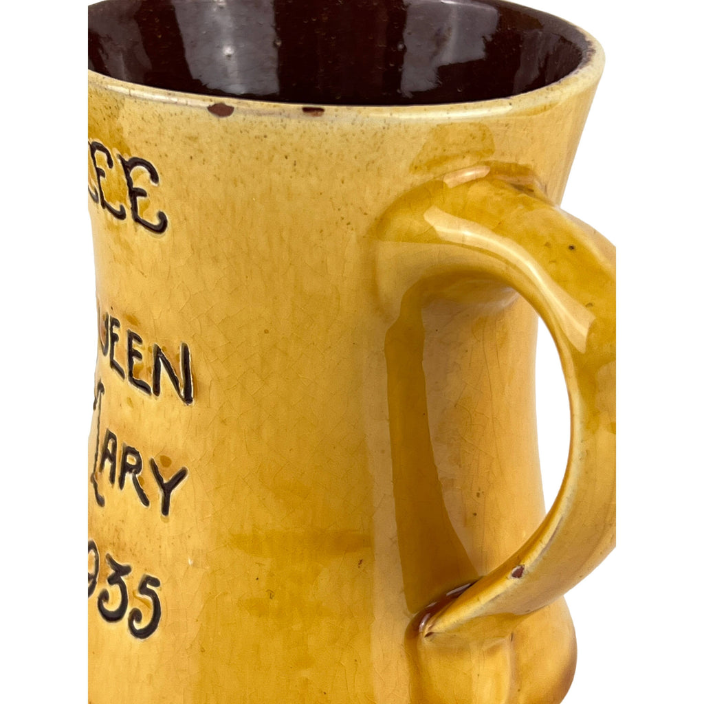 Vintage CH Barnnam Pottery Silver Jubilee Mug King George V 1935 - Poppy's Vintage Clothing