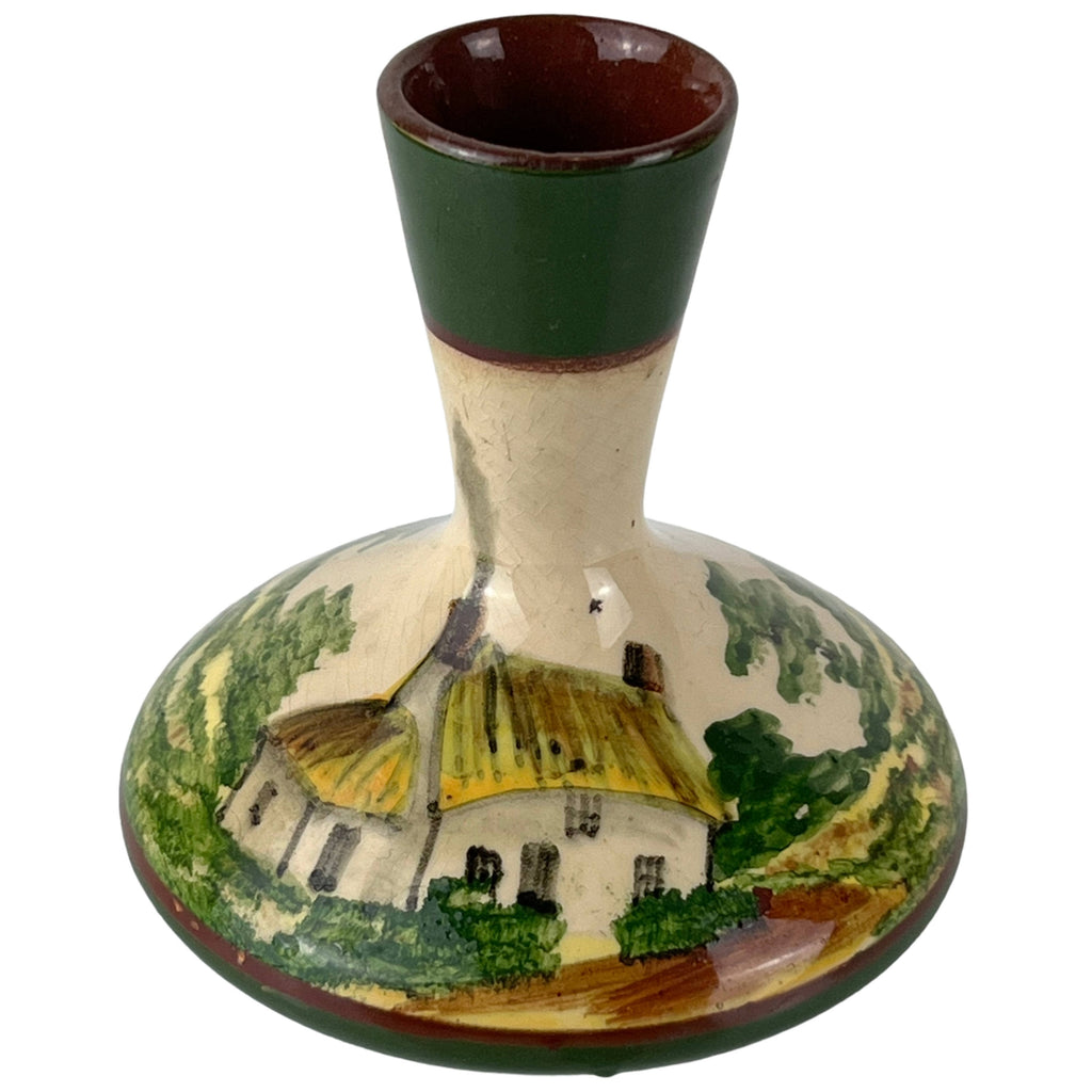 Vintage Longpark Tormohun Miniature Vase Hand Painted Cottage Torquay - Poppy's Vintage Clothing