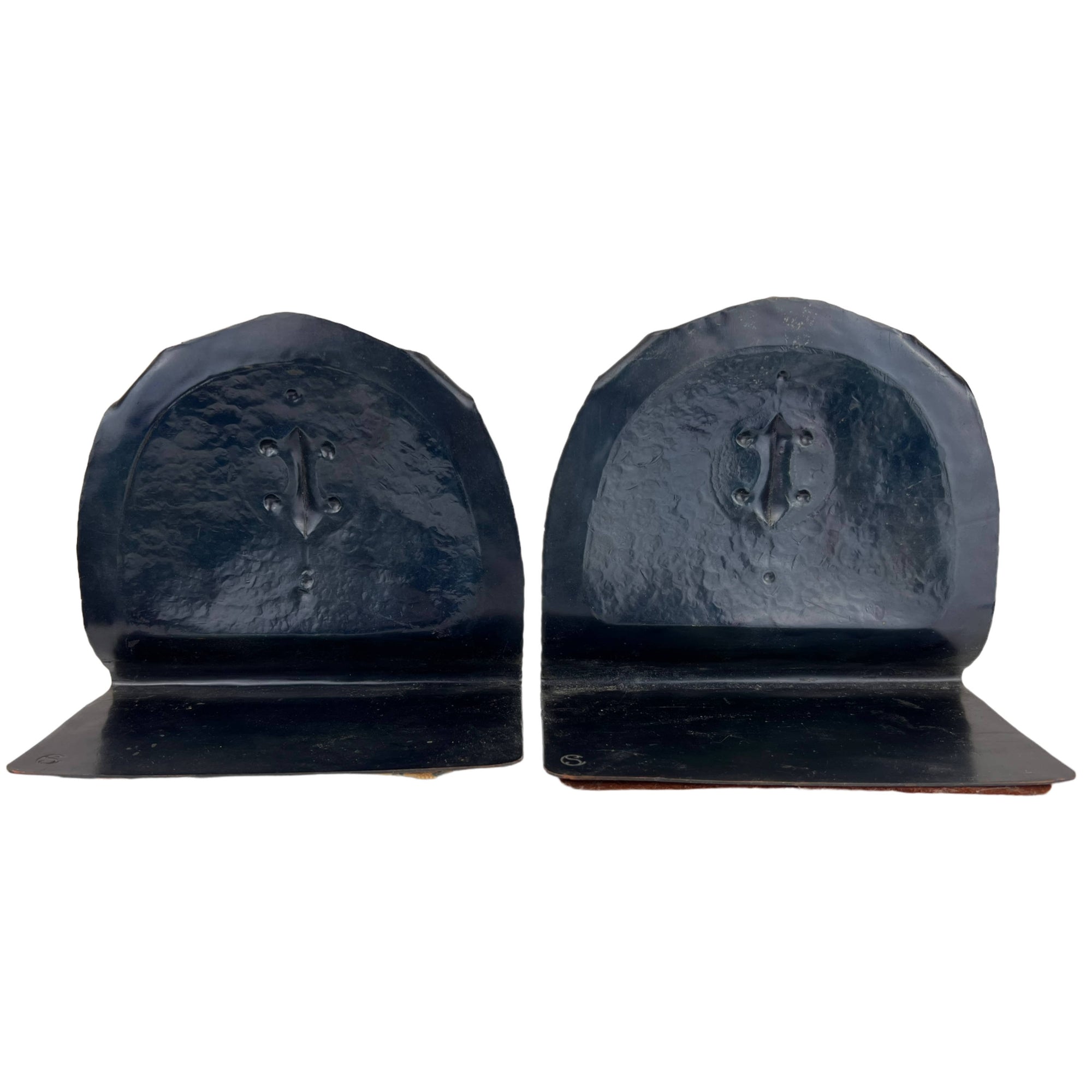 Antique Craftsman Studios Bookends Hand Hammered Arts & Crafts - Poppy's Vintage Clothing