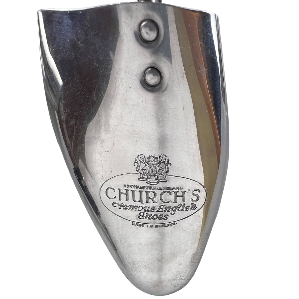 Mid Century Churchs Shoe Tree Stretchers Polished Metal UK Size 9-10 M - Poppy's Vintage Clothing