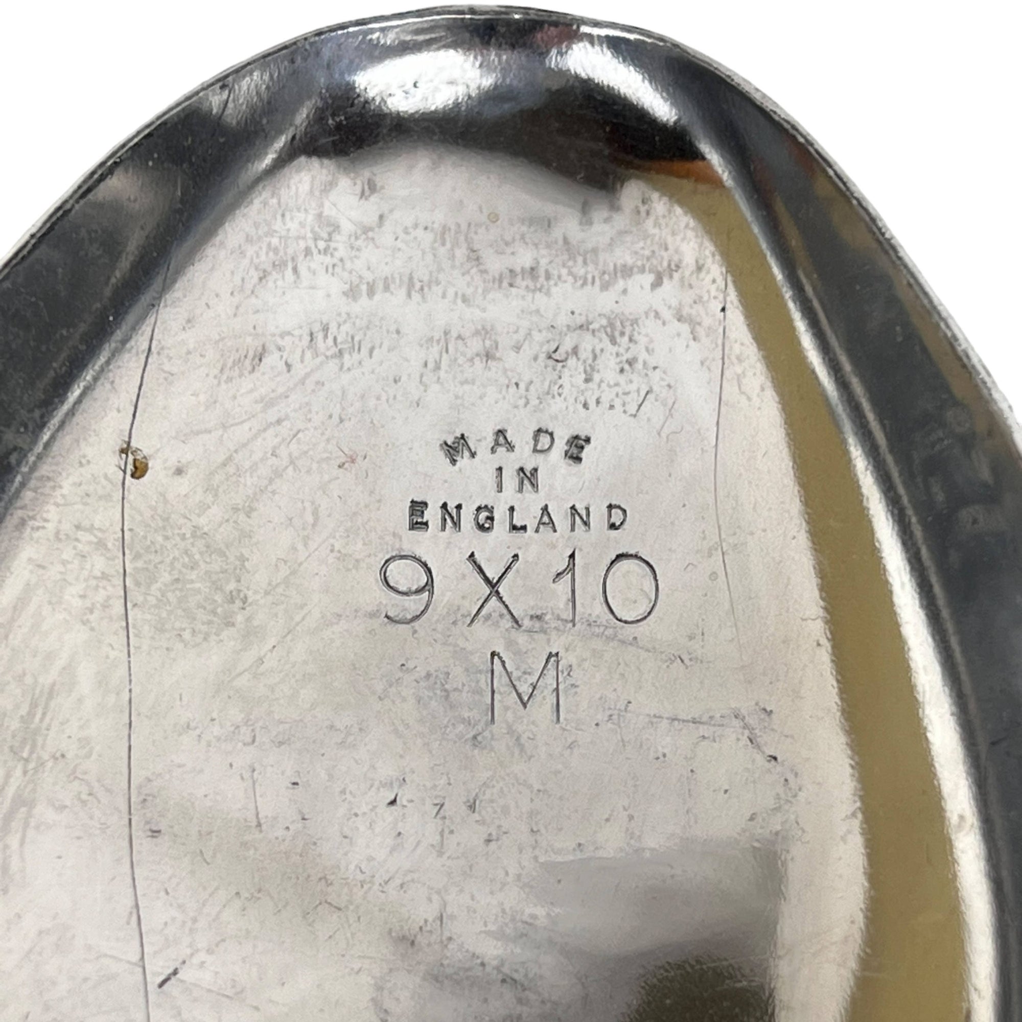 Mid Century Churchs Shoe Tree Stretchers Polished Metal UK Size 9-10 M - Poppy's Vintage Clothing