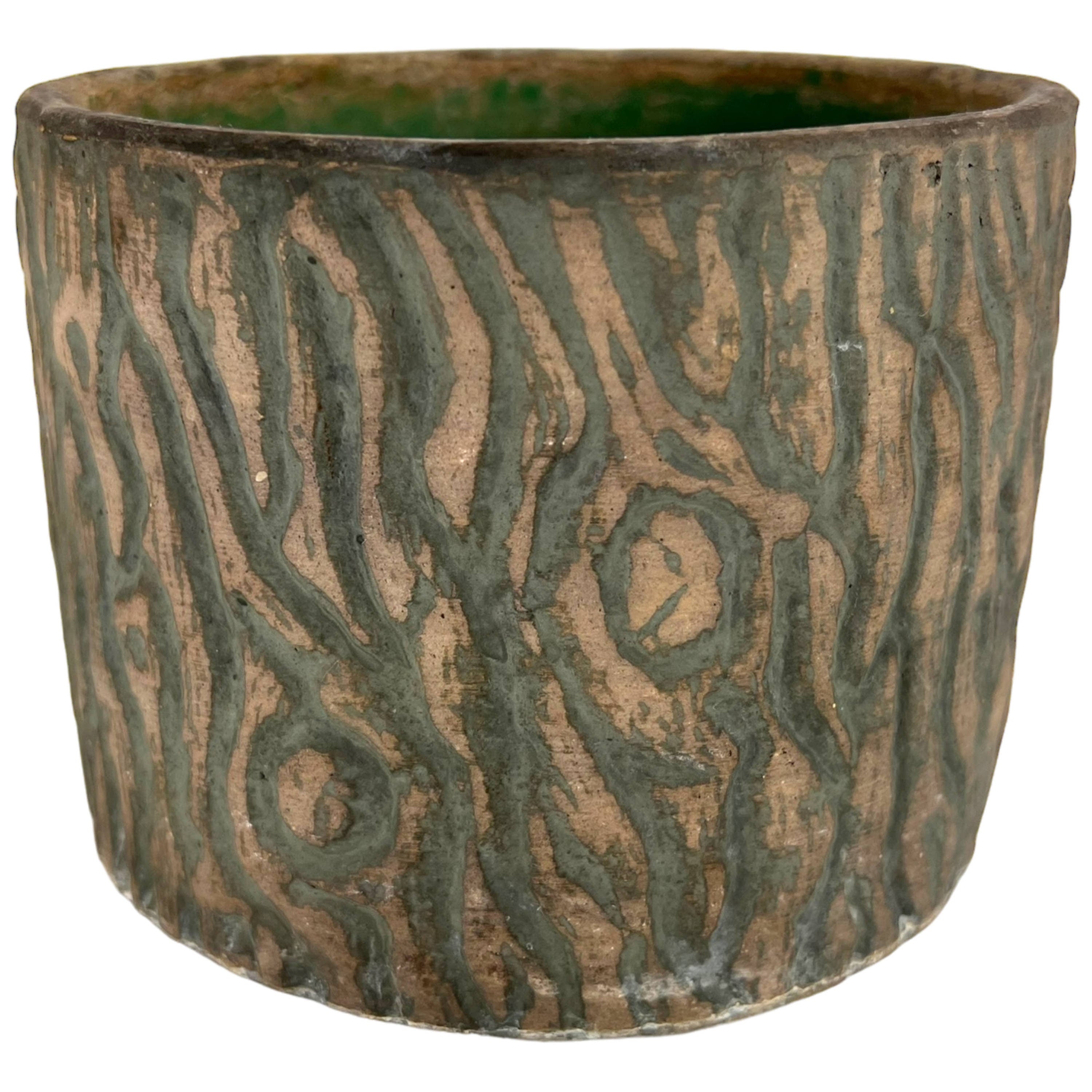 アンティークRed Wing Union Stoneware社製 陶器プランター Antique Red Wing Union Stoneware Planter Brushware Tree Trunk