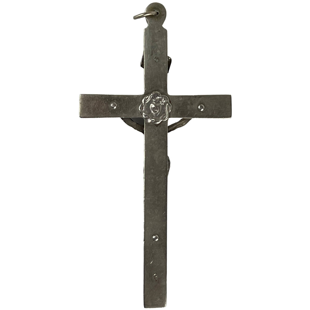 Antique Pectoral Crucifix Cross w Skull & Crossbones Monk Nun Priest - Poppy's Vintage Clothing