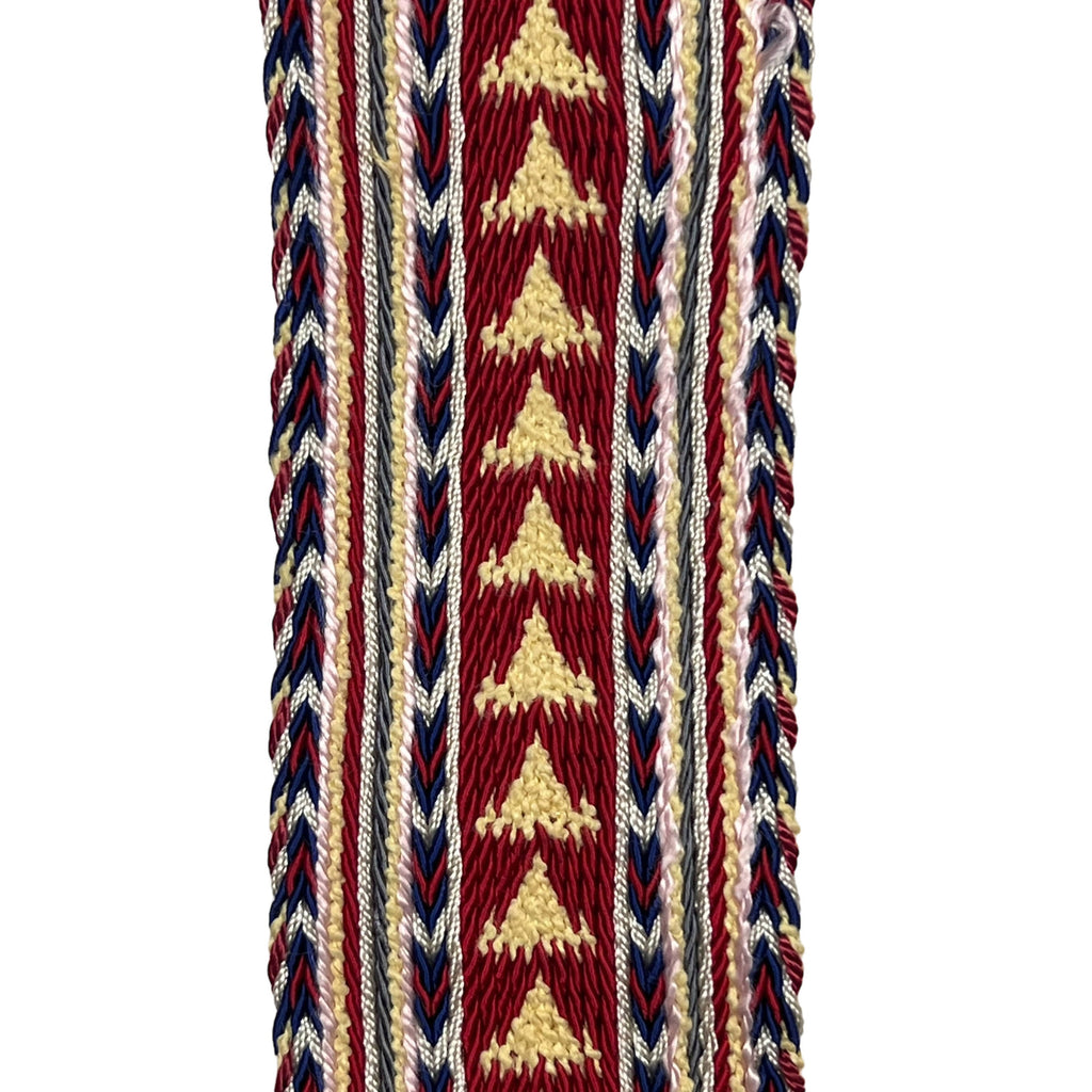 Vintage Metis Sash Ceinture Fléchée Northern Canada Mackenzie River w Apostolic Vicar Photo - Poppy's Vintage Clothing