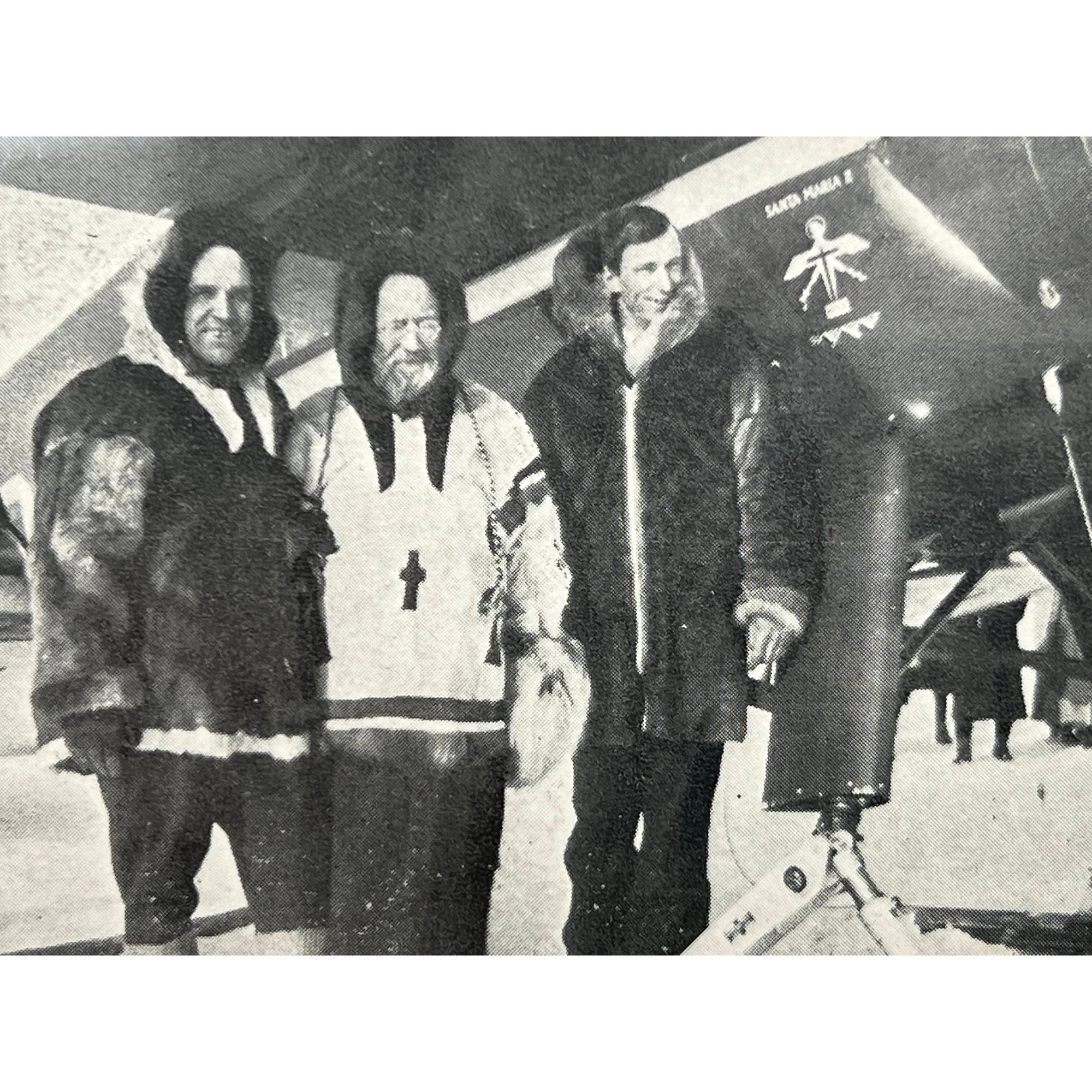 Vintage Metis Sash Ceinture Fléchée Northern Canada Mackenzie River w Apostolic Vicar Photo - Poppy's Vintage Clothing